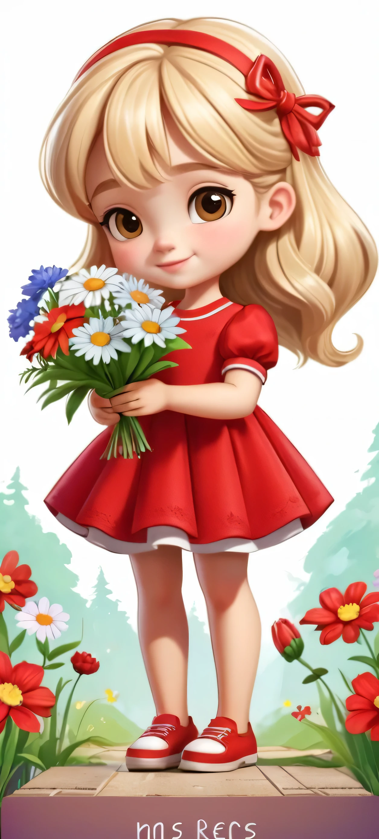 BLOND kids girl flashlight GREEN light , every rose has its thorn