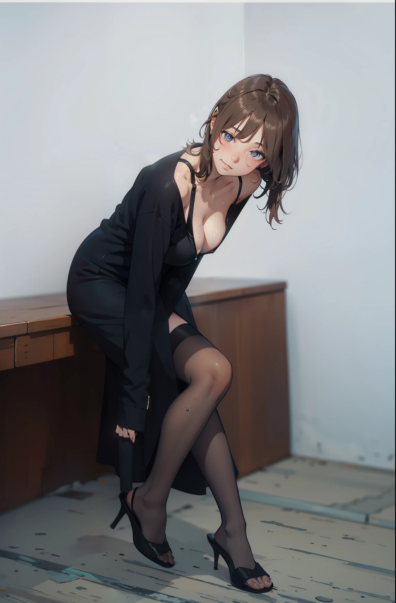 (extremely detailed CG unity 8k wallpaper), (masterpiece), (best quality), (ultra-detailed), (best illustration), (best shadow), (absurdres), BREAK girl, sweat, steam, medium breast, looking at viewer, light smile,