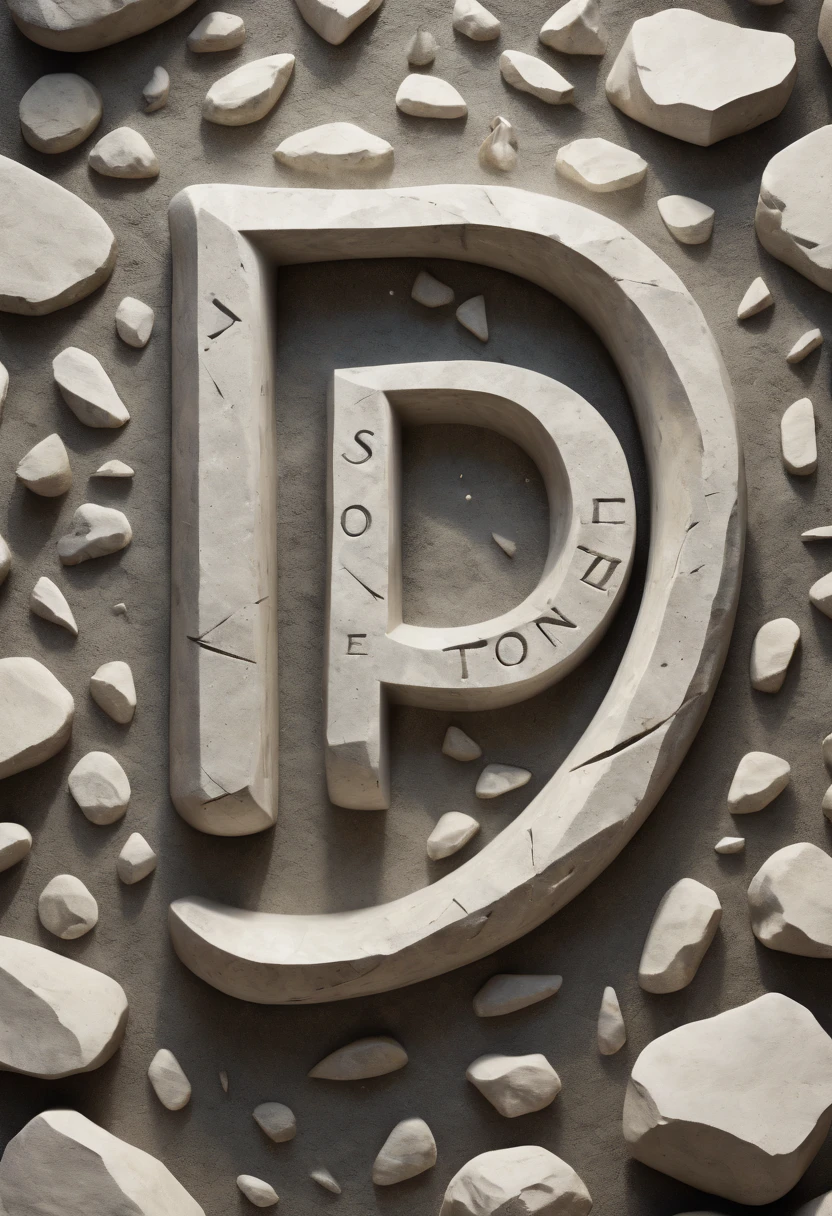 Logo "Stone", text as "Stone", creative Font Design, typeface, spirit of Stone, Stone texture, magical letter-shaped animals, magical creatures, txt says "Stone"