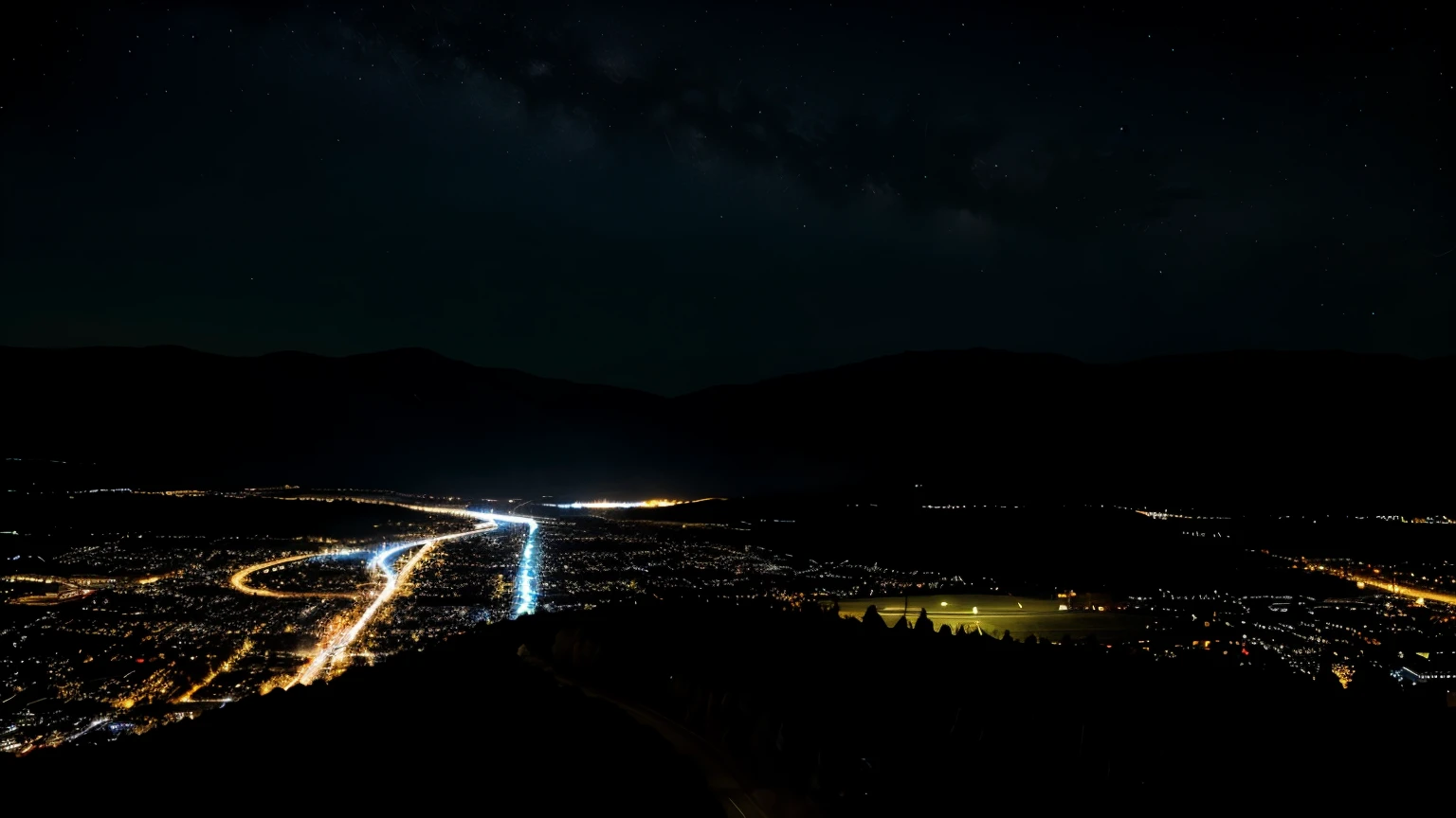 landscape night dark human civilization grapples