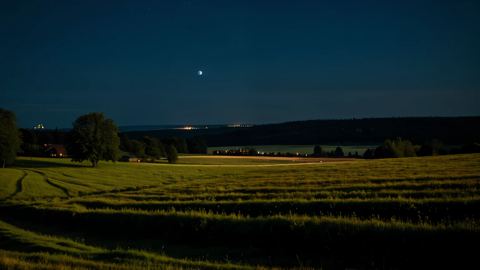 landscape without sun light