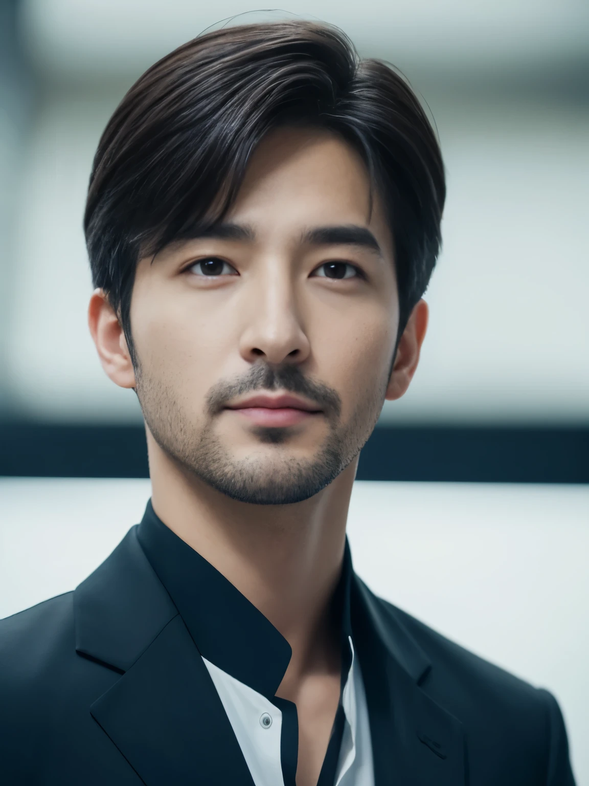 black suit、A refreshingly handsome 40-year-old man、(Super cool S class boy)、Japanese male 40 years old、a handsome guy、(CG Unity 8K high-definition photos)、(very detailedSクラスのa handsome guy性)、(Photoreal)、(highest quality))、super detailed、Super high quality、expensive、viewer、kind man、very beautiful hair short hair、bright pictures、Handsome guy like a model、Handsome like an idol、looking at the camera、