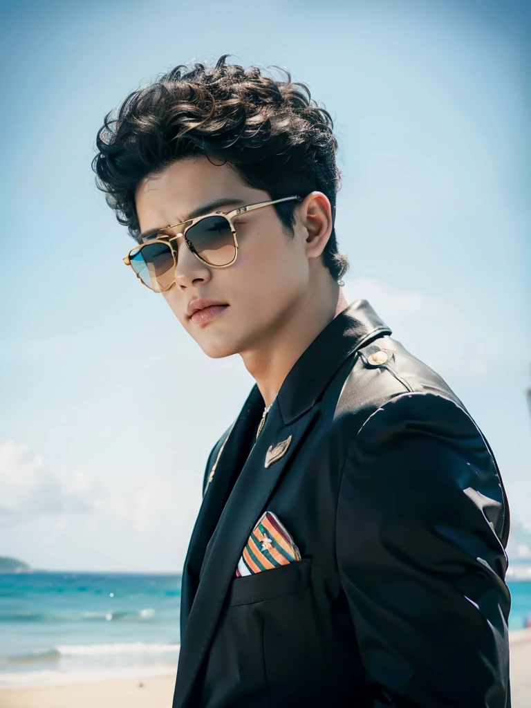 best quality，masterpiece，Bruno Mars，sunglasses