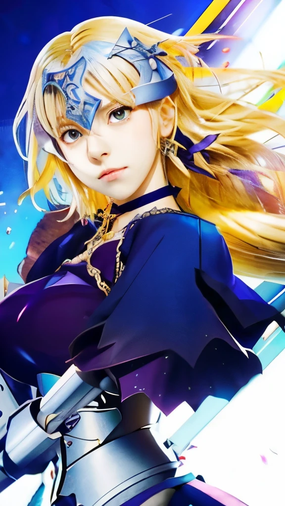a woman in a purple dress holding a sword and a sword, artoria pendragon, anime style like fate/stay night, marisa kirisame, alicization, fate / stay night, yuyushiki, key anime art, fate stay night, alchemist girl, fate zero, anime girl named lucy, fate/zero, highschool dxd, anime cover