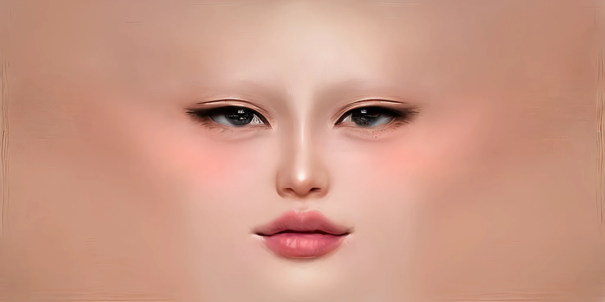 women head mesh, increase the quality, keep the original details, glossy face