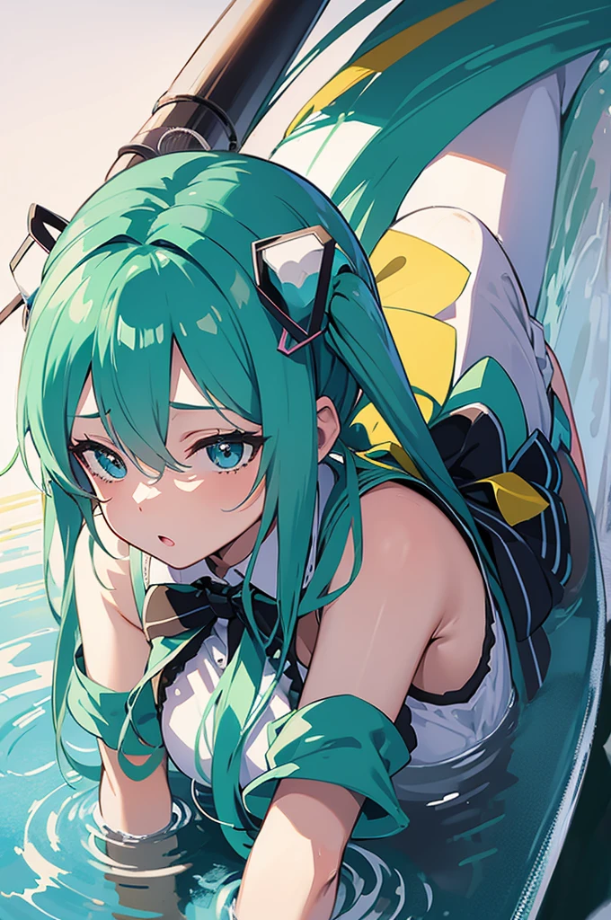 Hatsune Mikus wet pussy closeup