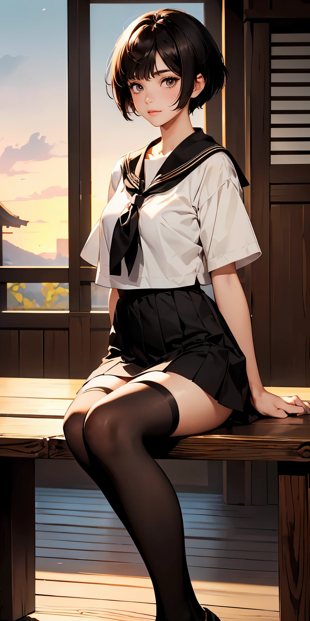 (masterpiece:1.3), (ultra-realistic), (CG unity), (8K resolution), (RAW photo), (photorealistic), (unbelievably detailed), (high-quality), (japanese), (high school girl), (perfectly groomed), (medium length black hair), (pleated skirt), (black Highsocks), (well-defined facial features), (slightly parted lips), (intense gaze), (rosy cheeks), (sitting on a toilet), (M-shaped legs), (hands and feet bound with rope), (hands tied above head), (legs spread wide open), (ankles tightly tied), (intricate bondage).