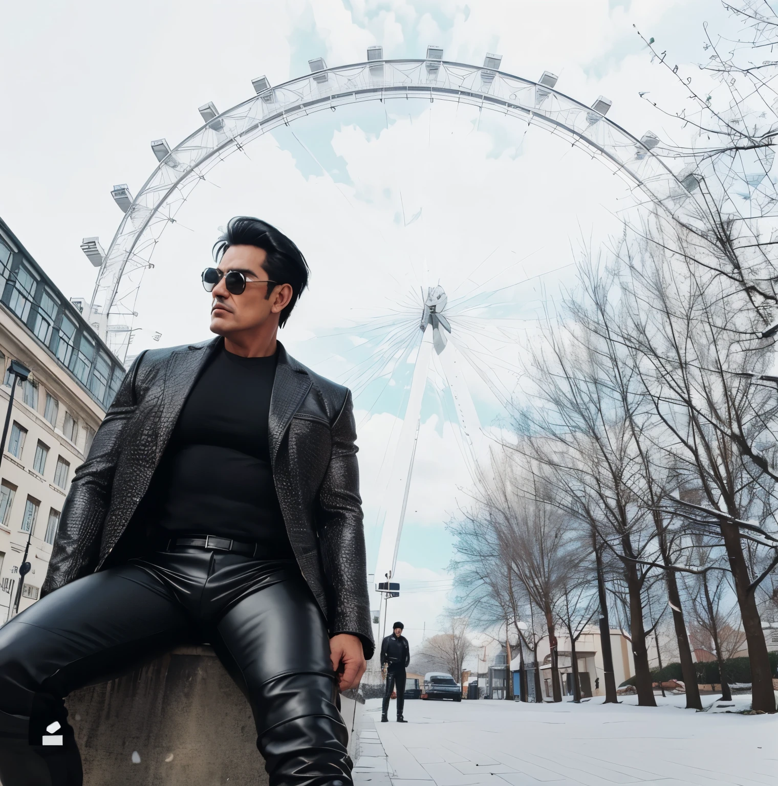 30 years old,daddy,"leather trousers man ",Dad sat on sofa,k hd,in the office,"big muscle", gay ,black hair,asia face,masculine,strong man,the boss is,handsome,,leather gloves,lecherous dad,look straight ahead,dad is handsome,dad is handsome ,dad is "horny dad"