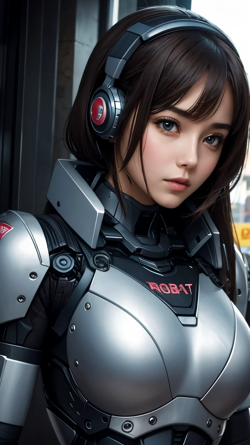 Girl love with robot