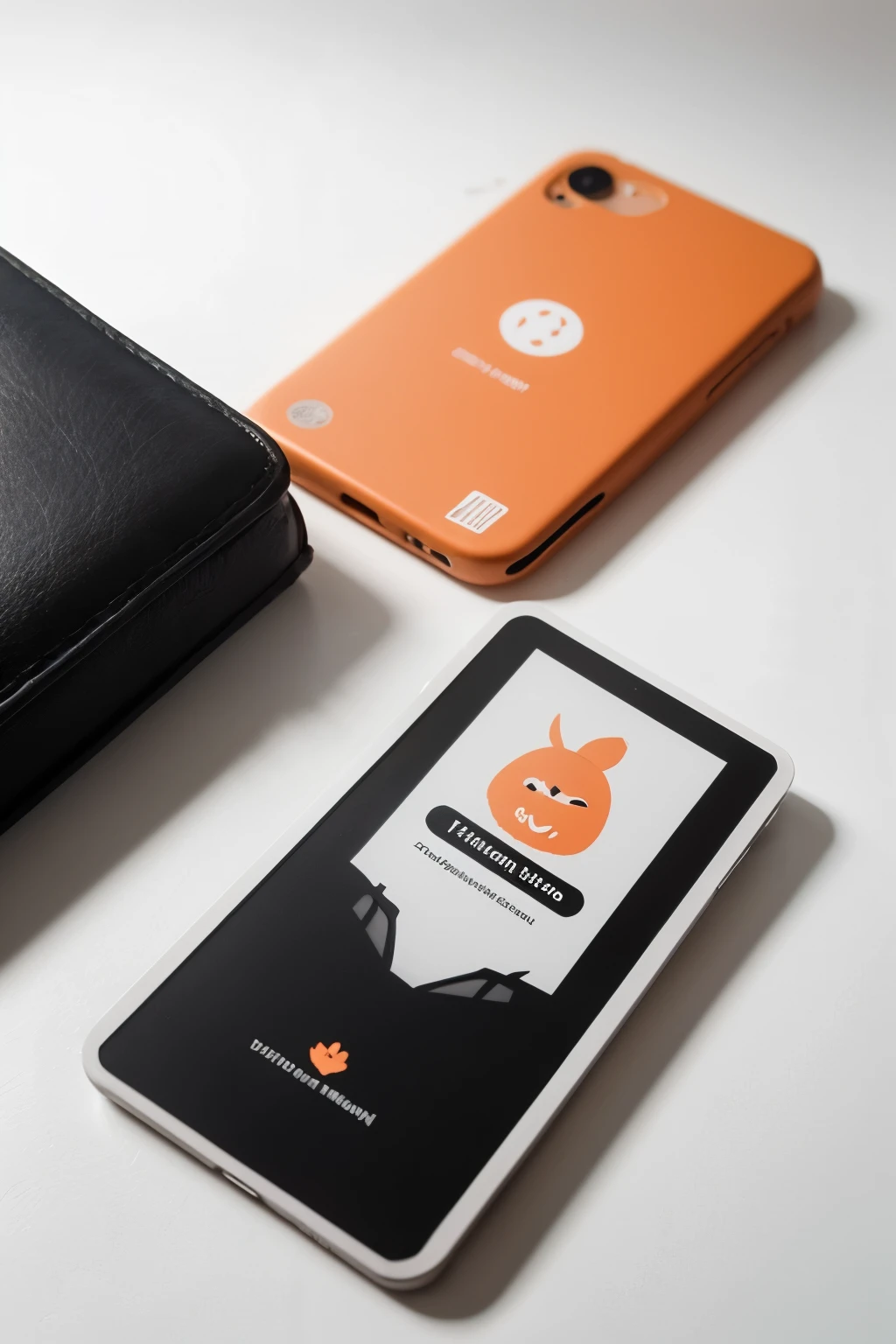 LOGO design 2.0, cute orange , finance, black and white
