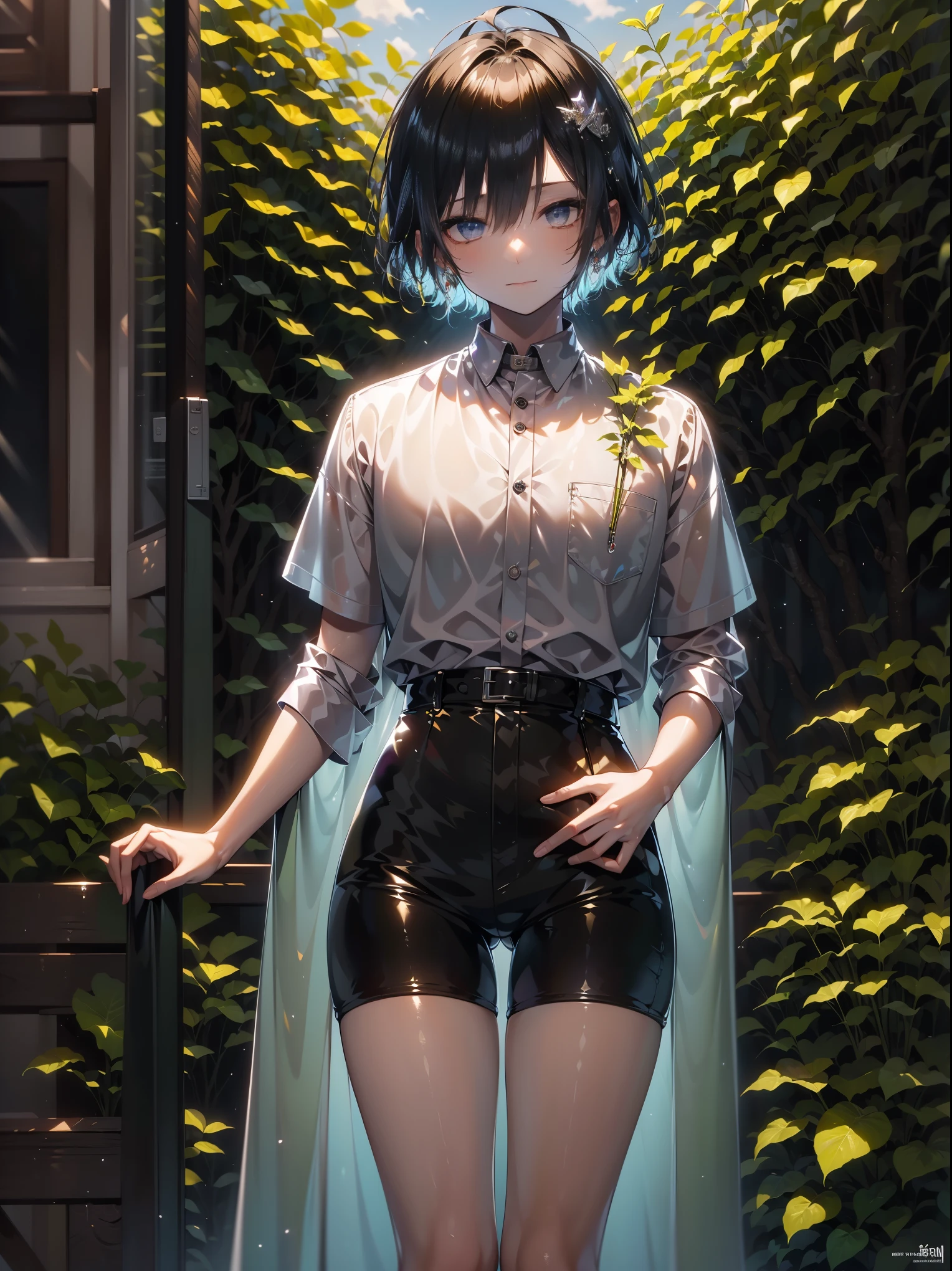 (masterpiece, high quality, Detailed CG 8k wallpapers and exquisite illustrations) miguel, Young and talented Afro-Latinx magician: dark, Until then, curly hair, , There is heterochronicity, (Hero).、facing forward