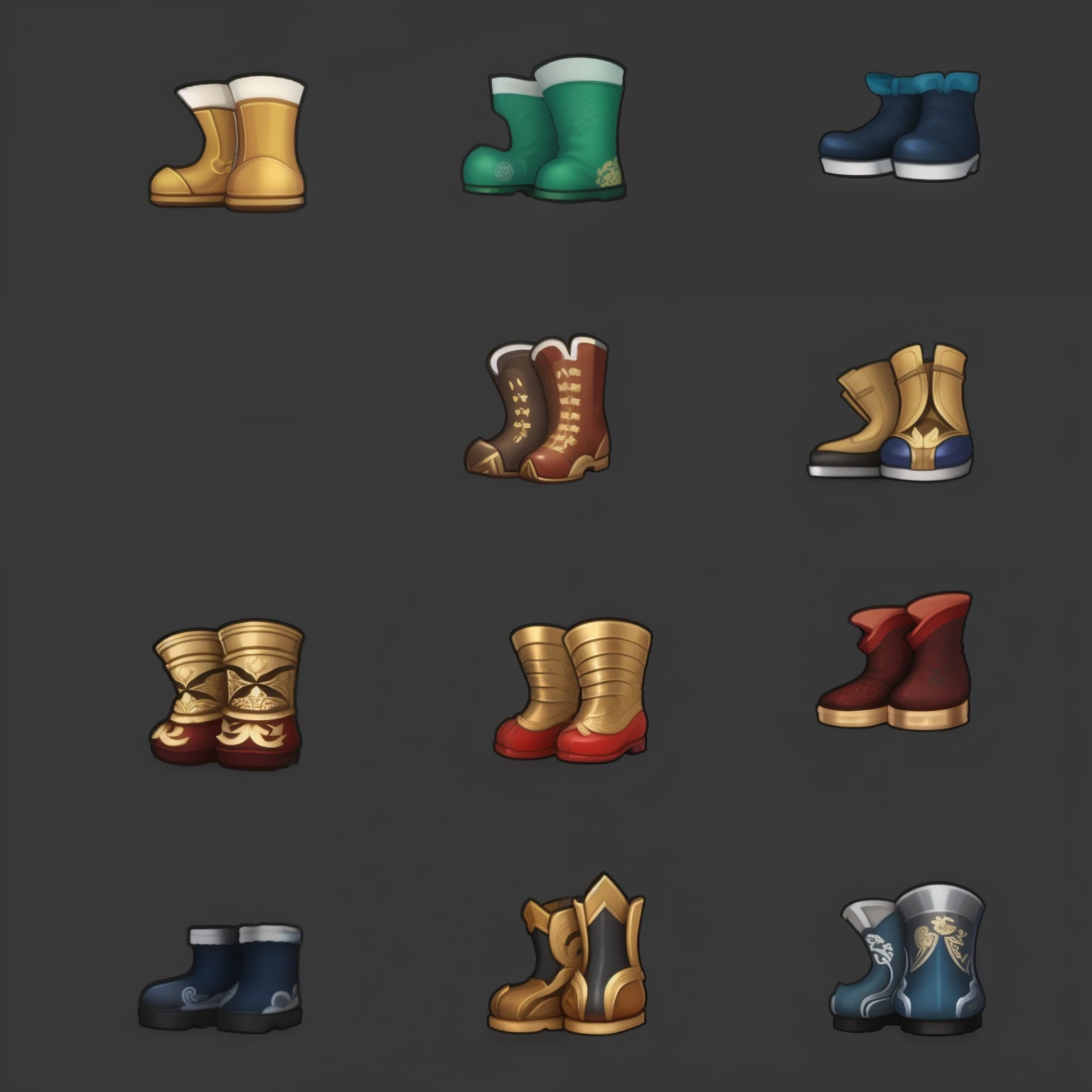 masterpiece,best quality,ultra-detailed,masterpieces, game icon institute, a pair of blue boots, Christmas, bell, plush, Game Icon Institute, reasonable structure, high definition,HD,Transparent background, 3D rendering 2D, Blender cycle, Volume light,No human, objectification, fantasy <lora:game icon institute-xuezi:0.8>
