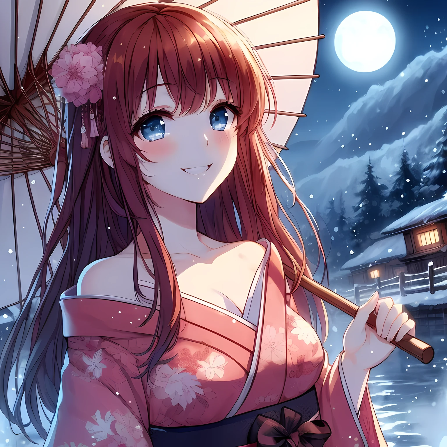 Wearing a kimono、Anime girl with flowers in her hair, anime style 4k, Beautiful anime girl, night nucleus, anime wallpaper 4k, anime wallpaper 4k, Beautiful anime, Beautiful anime woman, Anime Art Wallpaper 4k, Anime Art Wallpaper 4k, 4k anime wallpaper, Beautiful anime portrait, Animation Art Wallpaper 8k, HD anime wallpaper, Beautiful anime style