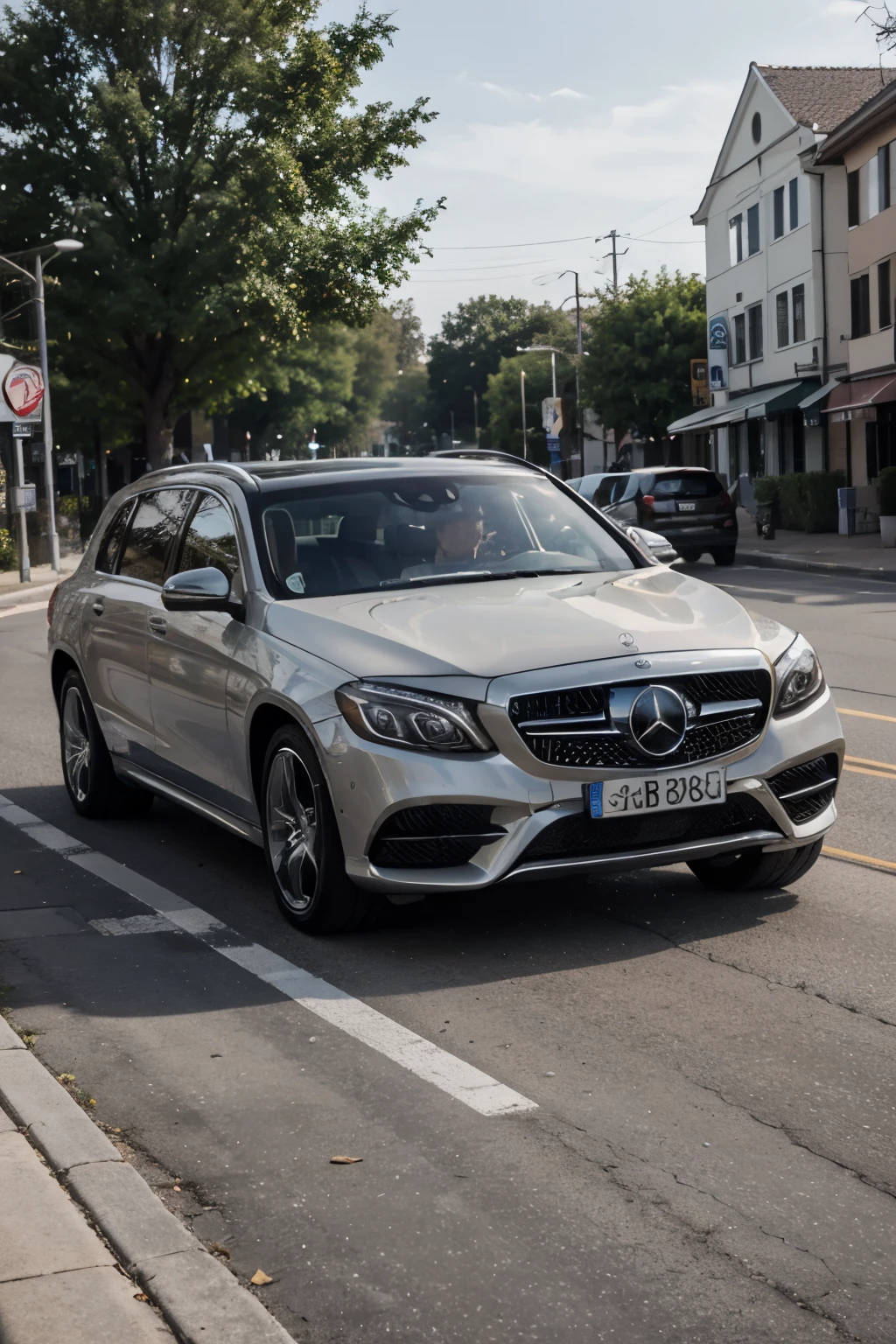 highres,realistic,mercedes maybach gls600 on road,natural place,vivid colors,ultra-detailed,landscape,studio lighting,bokeh,sharp focus,physically-based rendering