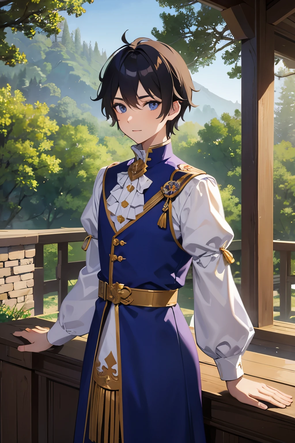 prince A castle in the forest gay twinks male Put character in front
