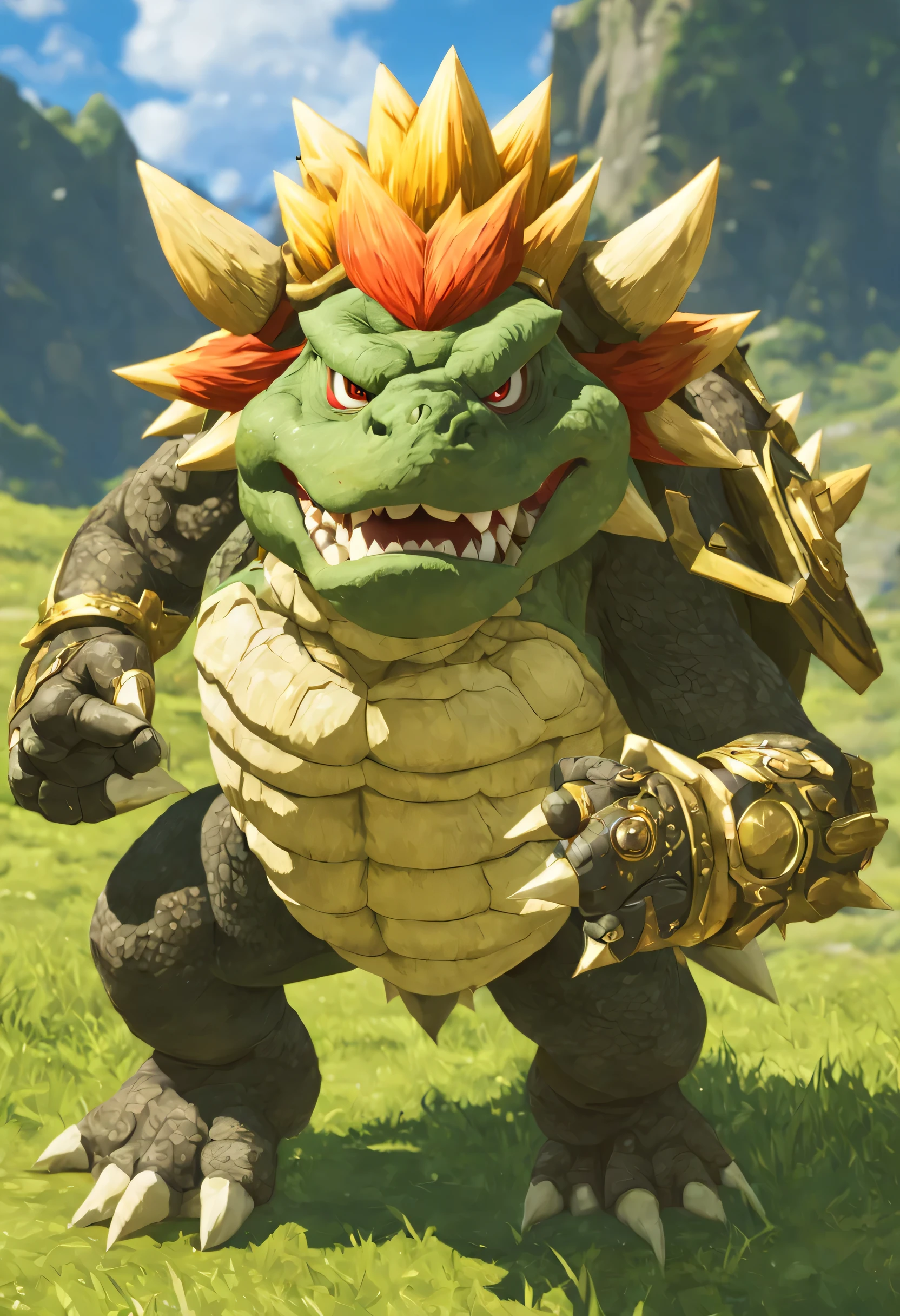 Bowser Koopa in the game breath of the wild, the legend of zelda