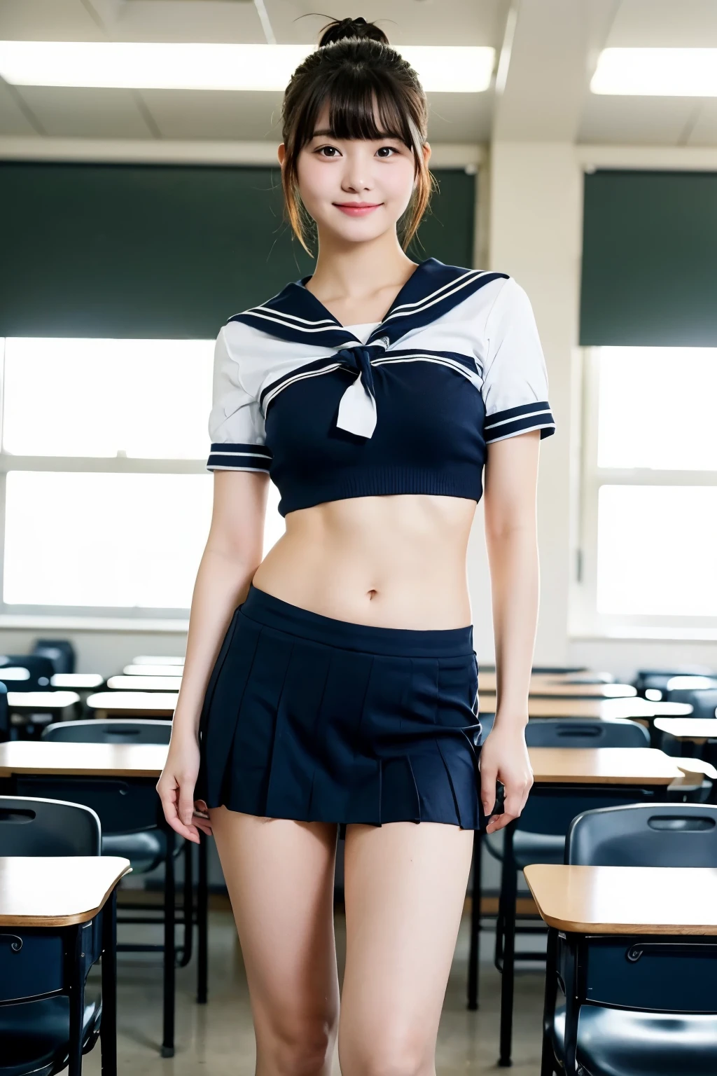 masterpiece, top quality, ultra high definition, colorful, flat color, depth of field, lens flare
Two girls, on screen, standing, blonde, watching viewer, school, classroom, pleated mini skirt, black pantyhose, detailed touch, detailed fabric texture, beautiful detailed face, 30 year old beauty, adult atmosphere, bra, exposure