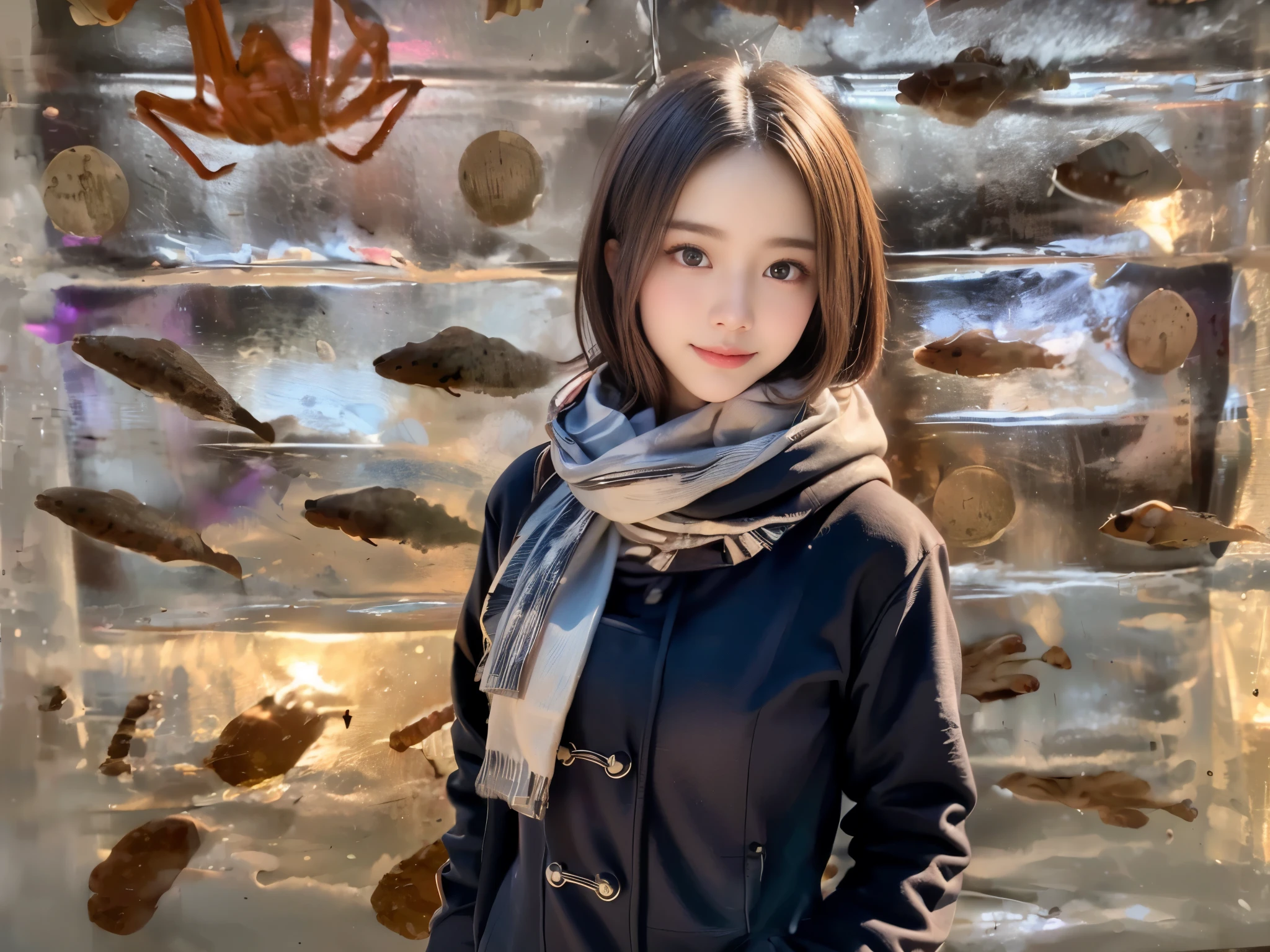 (Naturescape photography), (best quality), masterpiece:1.2, ultra high res, photorealistic:1.4, RAW photo, (Magnificent mountain, sea of clouds), (On a very high mountain peak), (sunset), (wideangle shot),  (Show cleavage:0.8),
(1girl), (Photo from the knee up:1.3), (18 years old), (smile:0.9), (shiny skin), (semi-long hair, dark brown hair), 
(Large white V-neck T-shirt, pink Trekking shorts), (Carrying a large backpack), 
(ultra detailed face), (ultra Beautiful fece), (ultra detailed eyes), (ultra detailed nose), (ultra detailed mouth), (ultra detailed arms), (ultra detailed body), pan focus, looking at the audience, (Show cleavage)