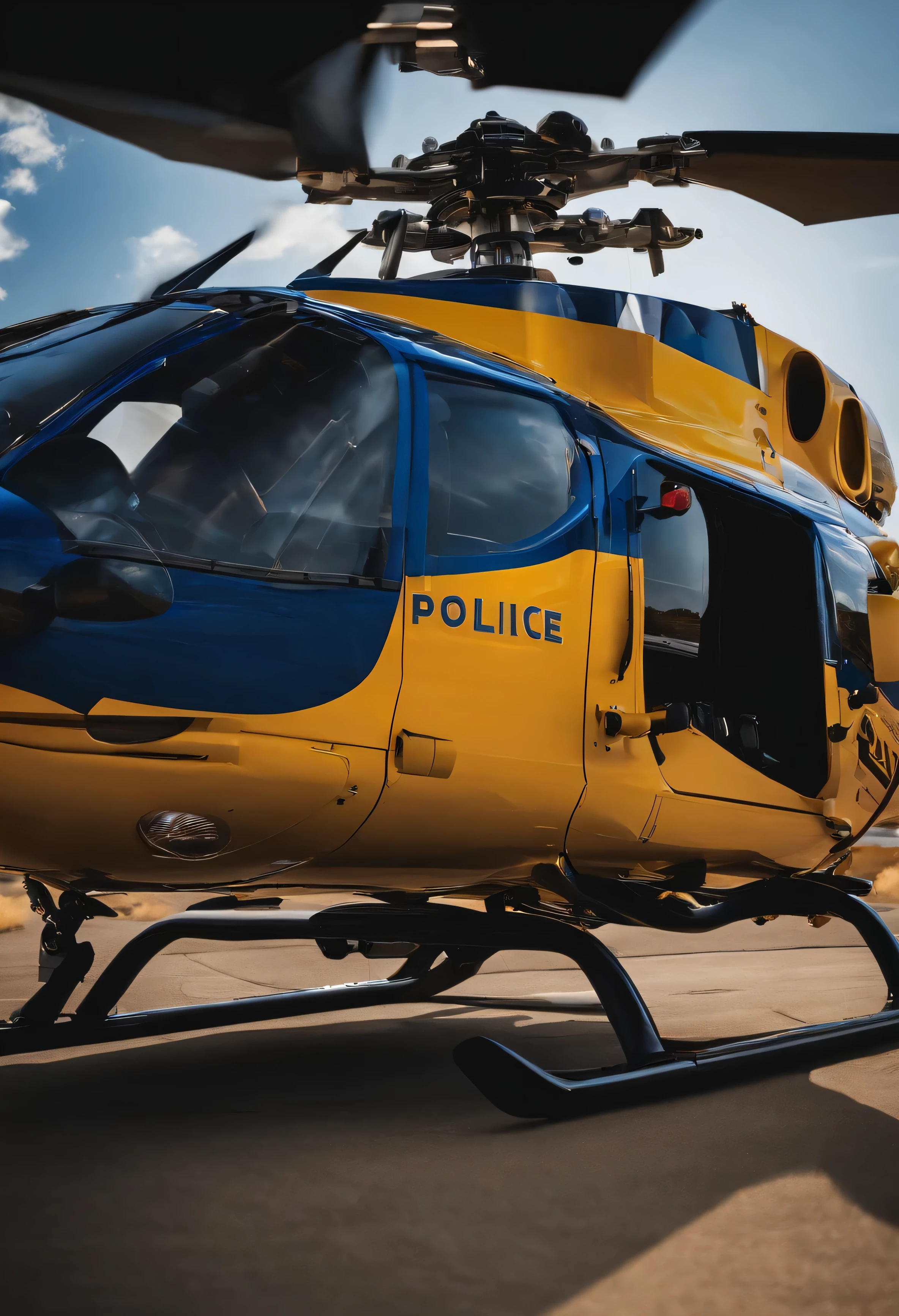 police helicopter