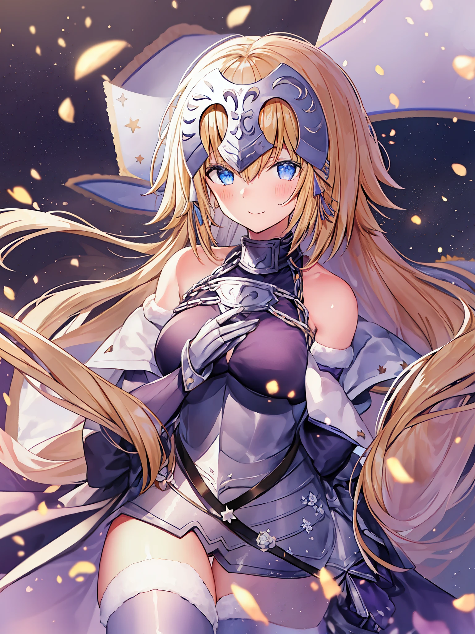 Fate/Grand/Order、Jeanne d&#39;Arc、blonde、saint、flower束を手にしたその人の周囲では、A sparkling moment filled with joy spread out。flower々The beauty of coloring their smiles、It made that special moment even brighter。At that time、Suddenly, celebratory crackers burst、It shone like a sparkling star。with a lively sound、Colorful confetti flies in the sky、The place was instantly enveloped in a festival atmosphere.。paper tape flying around、The light sound resonates comfortably in your ears.。flower束を受け取った人は驚きと感動の表情でその美しい瞬間に立ち尽くし、I felt like I was in a dream.。Confetti and paper tape flying around them.、symbolizes joy and blessings、This moment was a special event that will remain in my heart forever.。