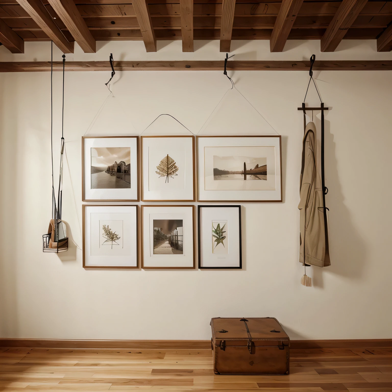 wall art of framing artwork and attaching hanging wire or sawtooth hangers.