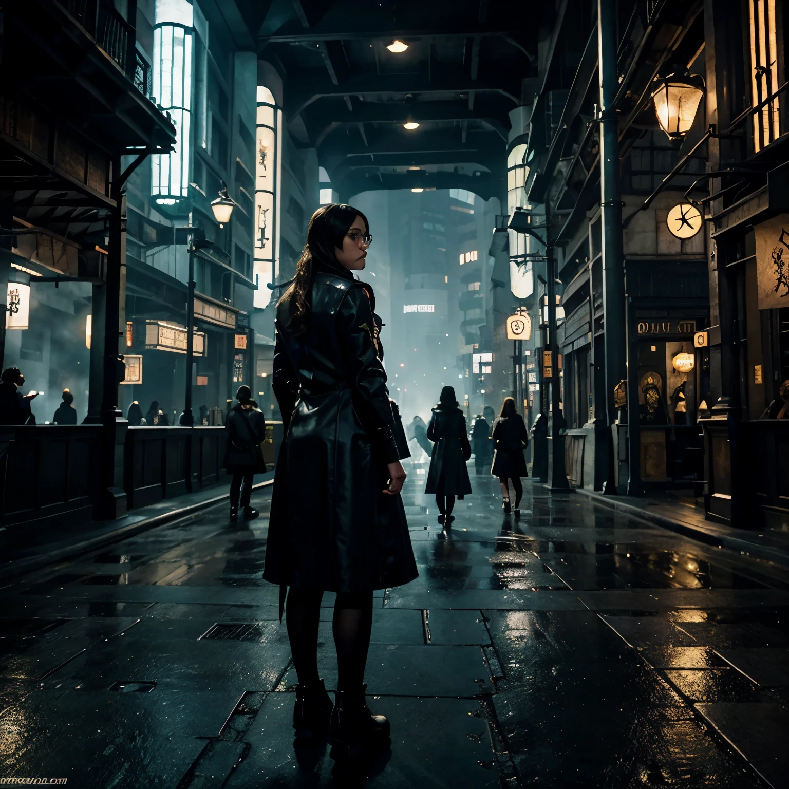 Makes you feel a magical world like Harry Potter、Futuristic cyberpunk underground city
