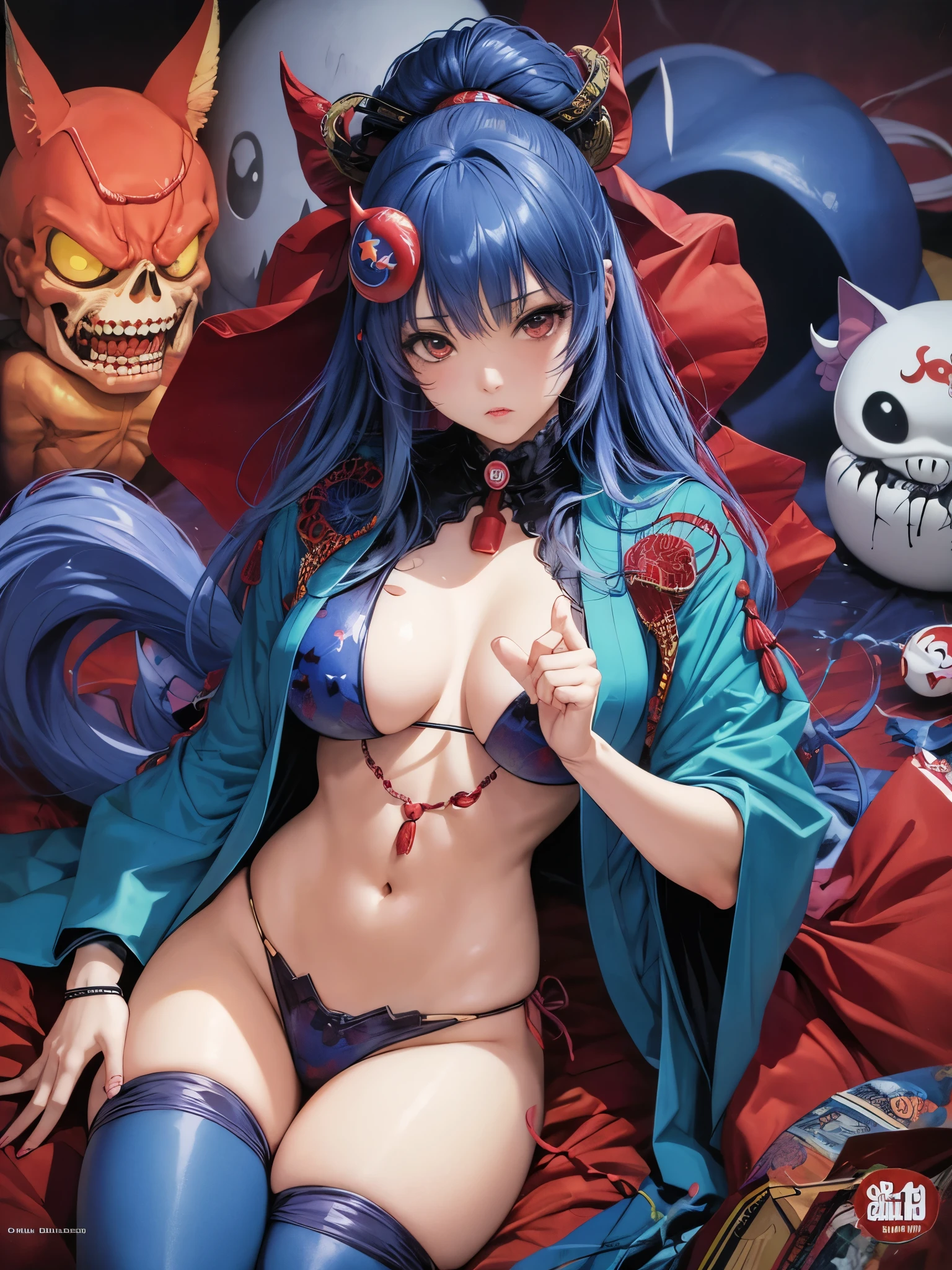 American comics, voodoo,Jim Lee art works,japanese anime style