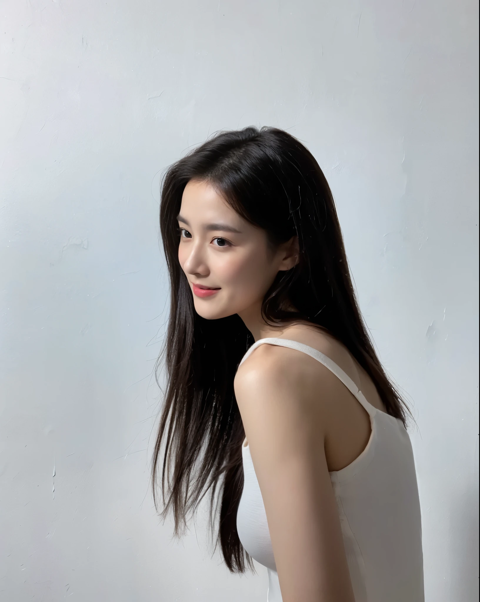 ((​Masterpiece, Top image quality, high resolution、alone、skin shiny))(on the table, best quality, actual, super detailed, meticulous, high resolution, 8k wallpaper), Close-up portrait of a beautiful woman, like, smiling, light brown messy hair, Perfect dynamic composition, 美丽meticulous的眼睛, Just like the cover of a fashion magazine, on campus，wearing gold glasses