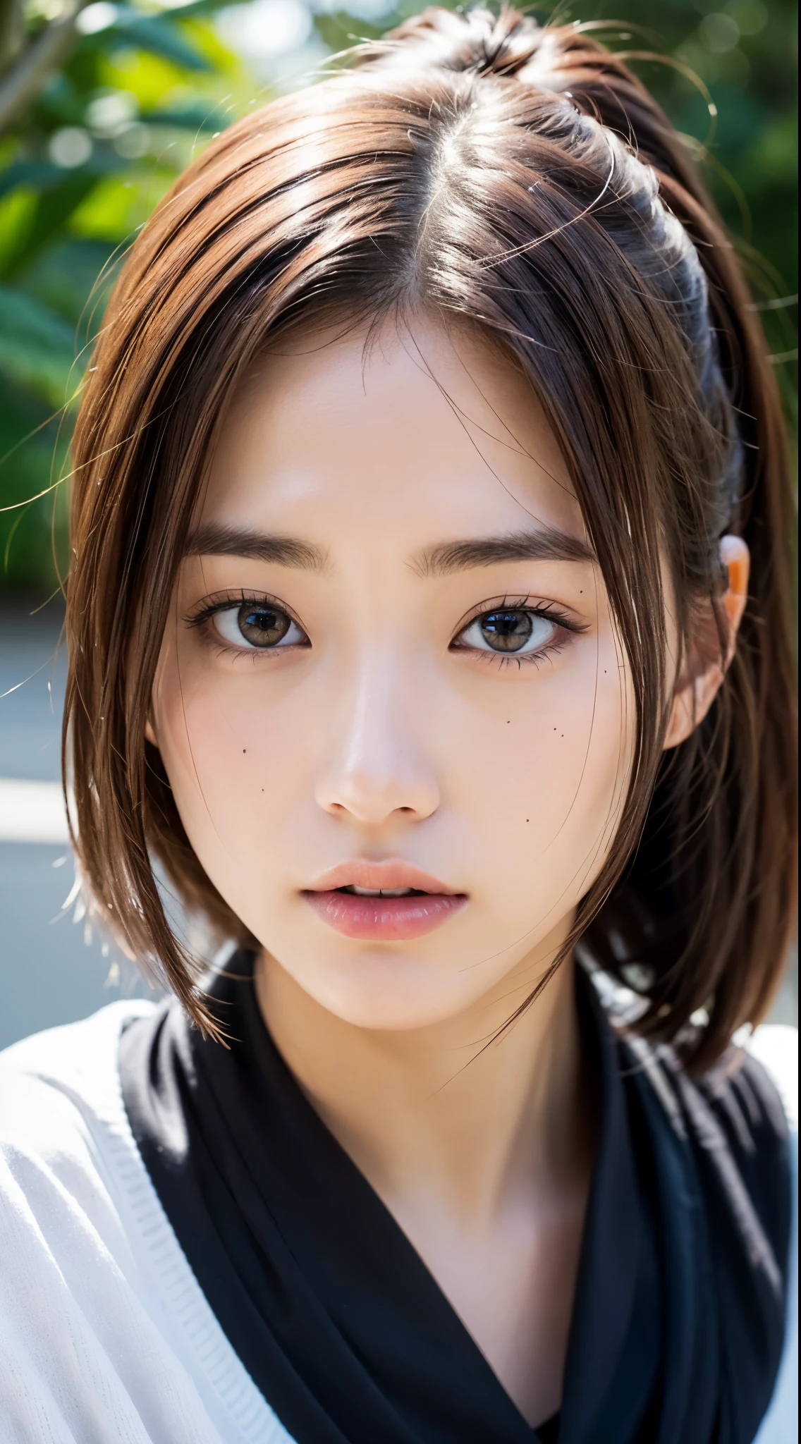 Dores、(Realism:1.4)、(hyper realistic:1.4)、(realistic:1.3)、(soft light:1.05)、(Improve lighting quality in movies:0.9)、32k、1 girl in、20 year old girl、Realistic lighting、backlight、face light、Ray tracing、(bright light:1.2)、(improve quality:1.4)、(High quality real texture skin:1.4)、narrow eyes、Facial details are more delicate、high quality eye、(tired, sleepy and content:0.0)、 face close-up、t-shirt、(Enhance body line emotions:1.1)、(Increase the beauty of skin texture:1.1)、((Satomi Ishihara))、