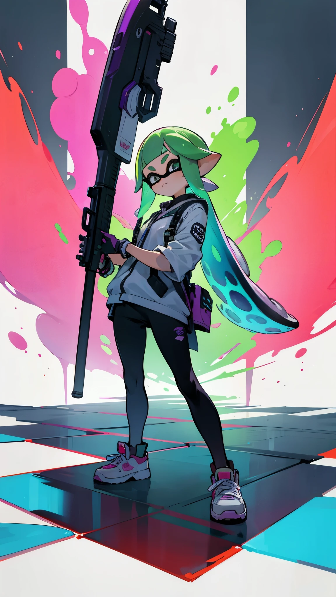 Splatoon3、look at the front、Standing in honor