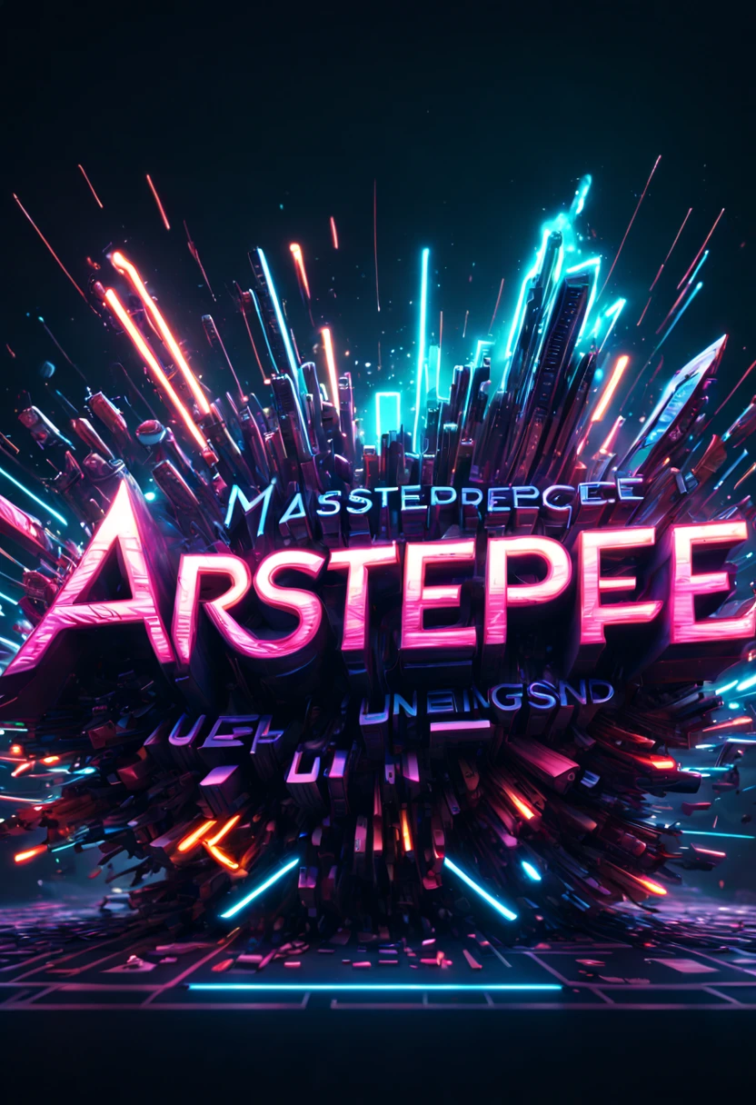 text logo, masterpiece, best quality, highly detailed, intricate, elegant font design, decorative typography, cursive calligraphy, flowing script, ornate lettering, glowing neon, vibrant colors, cinematic lighting, volumetric lighting, lighting effects, smoke, bokeh, depth of field, abstract shapes, geometric background, sci-fi, futuristic, cyberpunk, retro, vaporwave, glitch art, pixel sorting, trending on Artstation, unreal engine, octane render, cinema 4D, absurd resolution, 8k, 4k, DSLR, photography