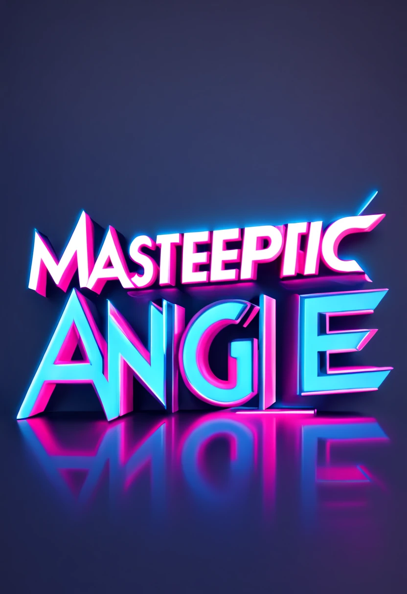 Neon Blitz Script: (masterpiece, ultra high res, photo-realistic:1.3), futuristic font design, characters mimicking sleek neon tubes, (vibrant electric blue and hot pink colors:1.2) alternating in strokes, (glowing effect:1.4) against a glossy, dark background, reflective surface, letters connected by (sharp angles and smooth curves:1.1), high-tech ambiance, cyberpunk aesthetic, the font name "Neon Blitz Script" displayed in an advertisement for a virtual reality game, (dynamic angle:1.1), the letters appear to float above the surface, creating a 3D illusion.