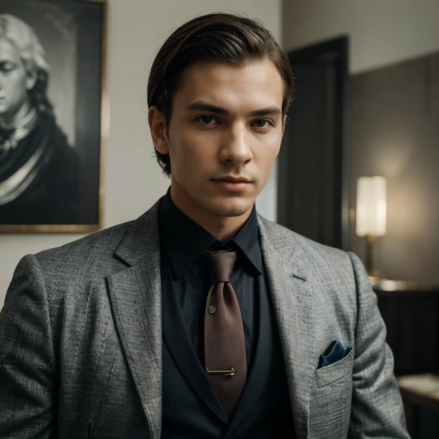 (best quality,4k,8k,highres,masterpiece:1.2),ultra-detailed,(realistic,photorealistic,photo-realistic:1.37), A man in a 1900's suit with the face of a fish, fine gentlemen, elegant clothing, vintage vibes, charming personality, immaculate tailoring, distinguished man, historical fashion, extraordinary fish-like facial features, scales on the face, fish eyes, human body with a fish head, unique combination of human and fish features, surreal elements, unexpected fusion, captivating composition, antique setting, classic black and white, fine details, artistic interpretation, dapper gentleman, sharp dressing, rare and intriguing sight, mesmerizing contrast, gourmet in retro attire, sophisticated style, mysterious aura, exquisite craftsmanship
