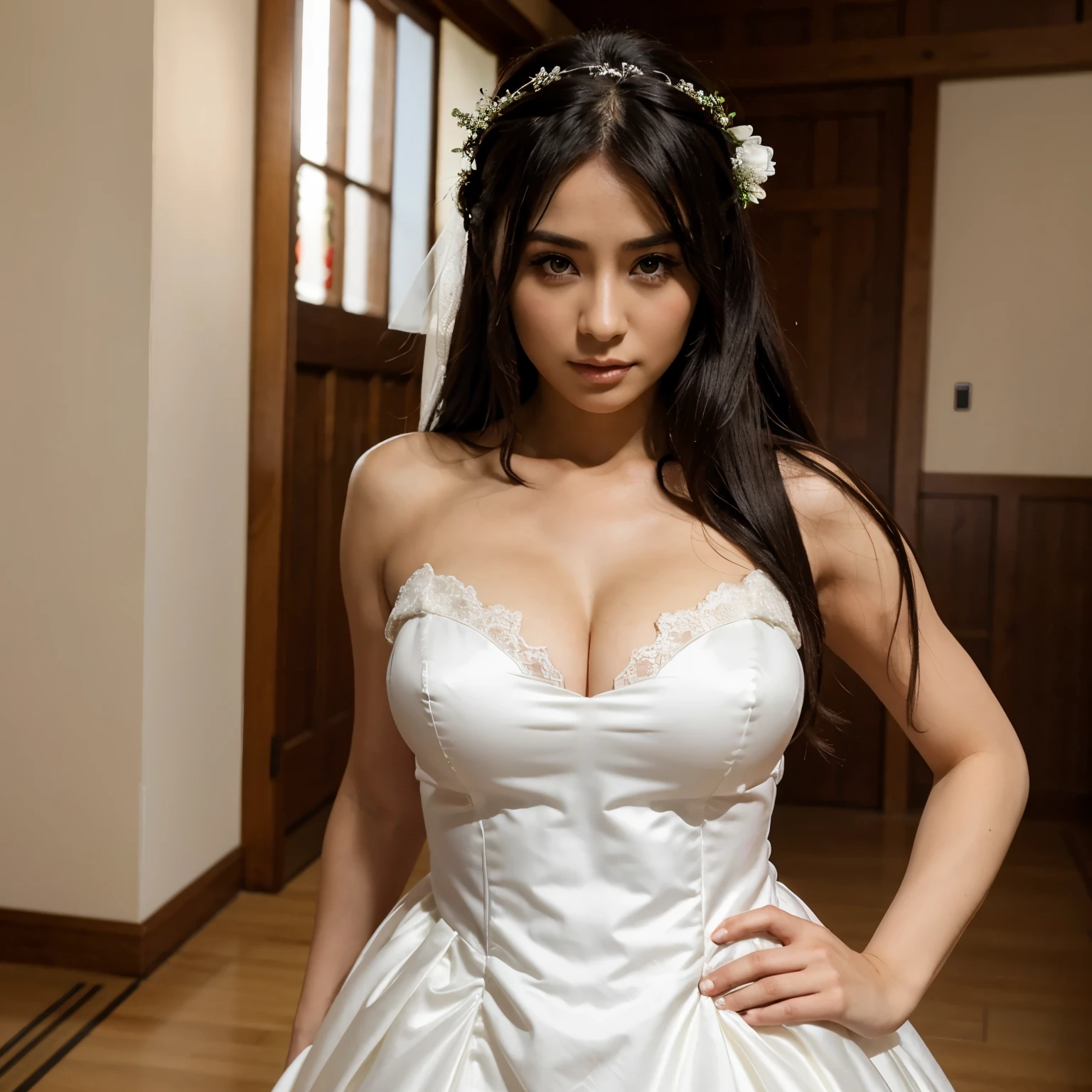 Akeno in wedding dress