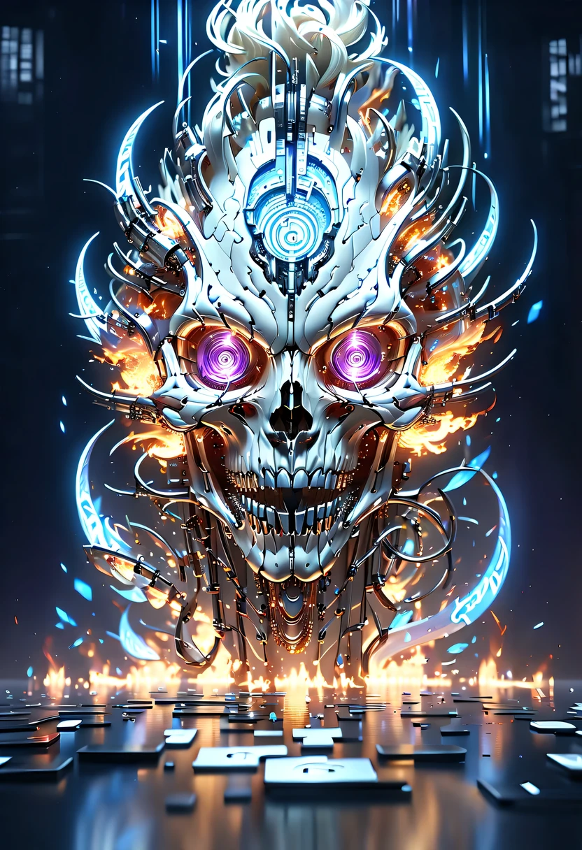 (8k, 16k, Award-winning, best quality, Highest resolution, Super details, high detail, anatomically correct, masterpiece, stunning beauty), (metal letters: 1.3), magic letters in flames ,未来派transparent空灵文字,3d text design,Creative text"I love you":1.6,Holographic projection,three dimensional,transparent,cyberpunk,X-ray,fluorescence,neon lights,high tech,