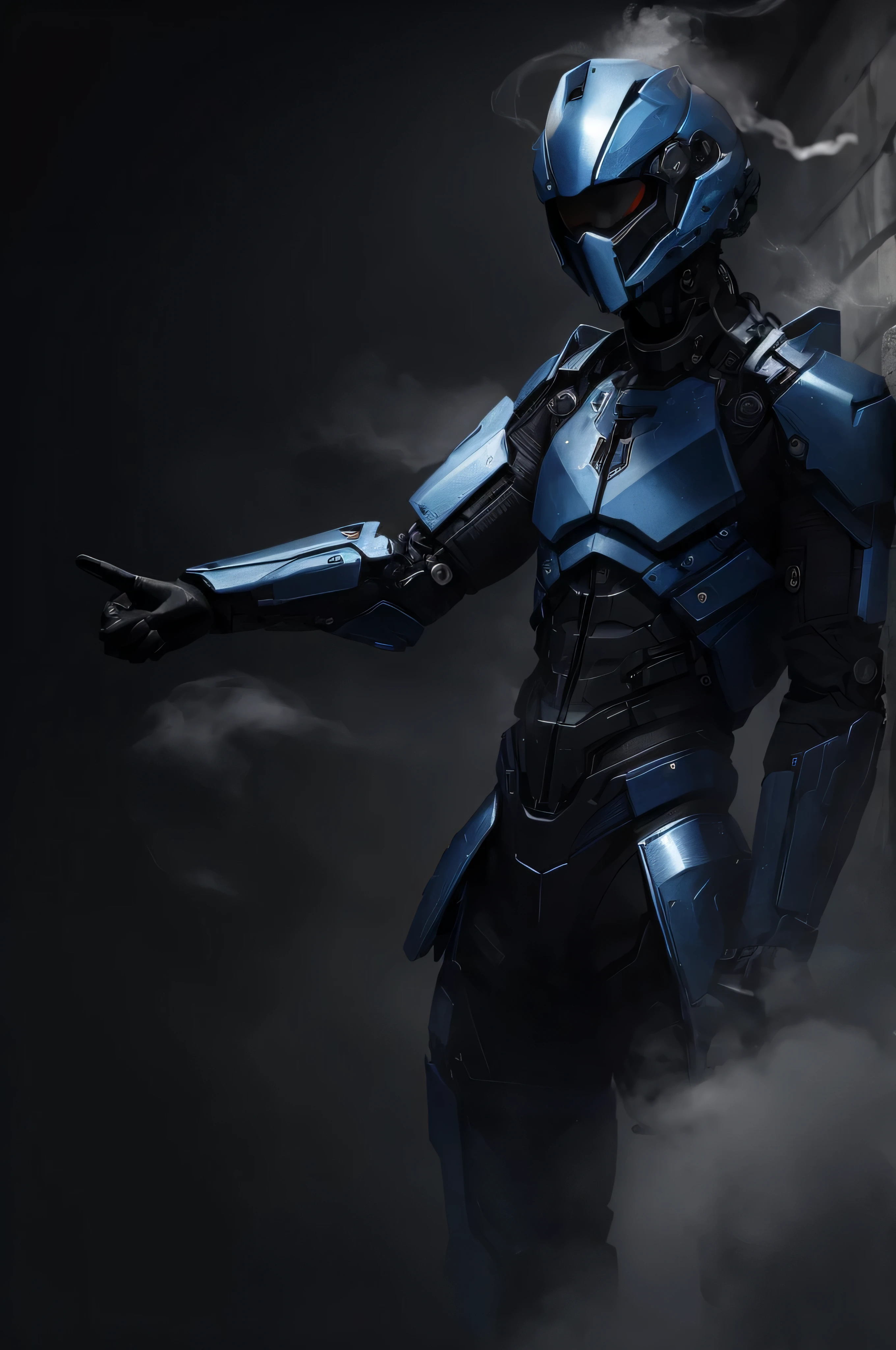humanoid smoke figure 