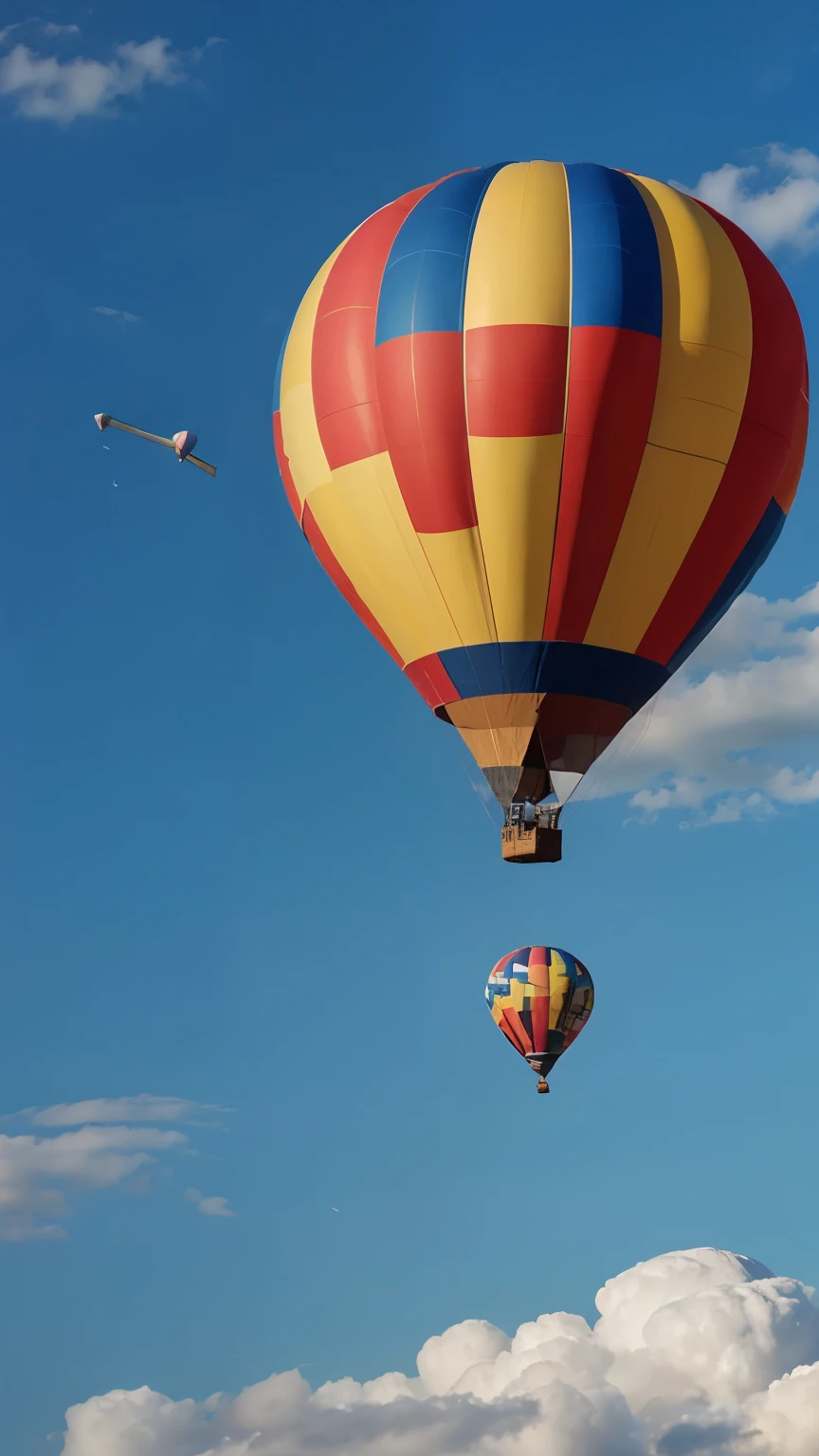 hot air balloon in the sky