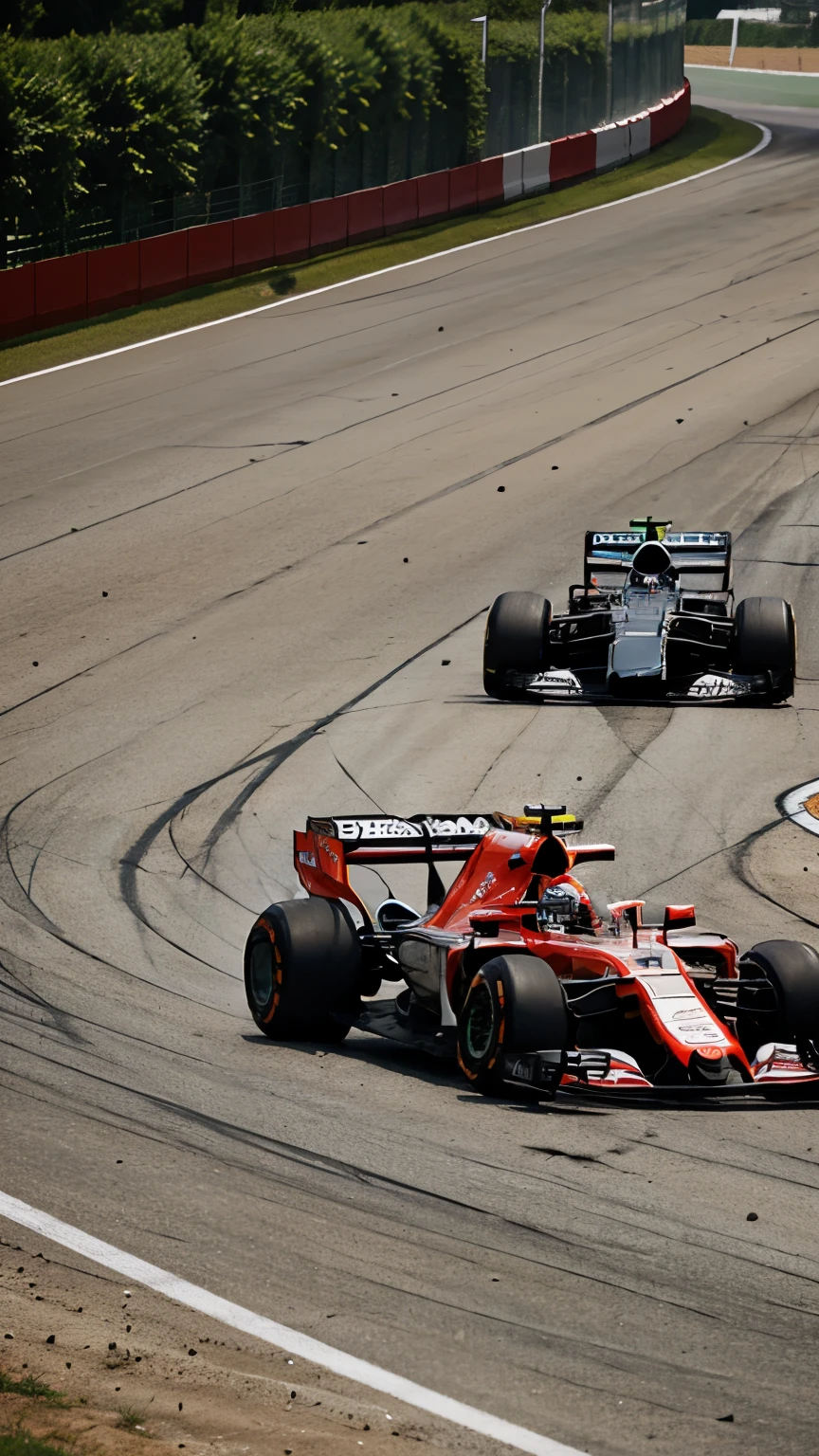 A formula 1 on the circuit