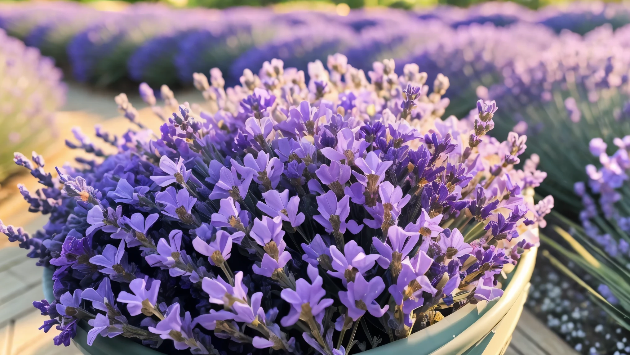A close-up of the lavender-themed one appears,The details of the lavender plant are magnified,(Purple lavender flower 1.5),They bloom in green leaves,The sun shines on the lavender,Create soft spots of light,Emphasize the beauty of the flowers。From the point of view,Lavender soft flowers and delicate petal texture,(Background white 1.3),Many purple lavenders grow in the bushes,Cinematic texture,beautiful flowers growing,beautiful aesthetic,Incredibly beautiful,Soft glow,beautiful flowers,flowers in full bloom,lot of flowers,