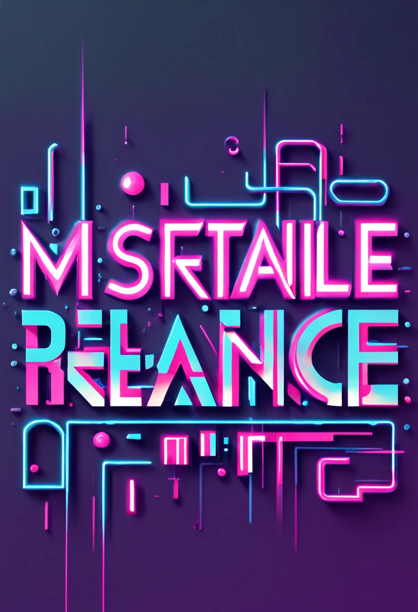Futuristic Typographic Symphony: (sleek typography:1.3) inspired by (cybernetic circuits:1.2) and (neon lights:1.1), each character a (stylized fusion:1.2) of traditional and (futuristic elements:1.3). The font features (sharp angles:1.1) and (smooth curves:1.1), reflecting a (high-tech aesthetic:1.3). The letters are infused with (holographic effects:1.2) and (glowing edges:1.3), set against a backdrop of a (minimalistic interface:1.1) with (abstract digital patterns:1.2). The typeface is a (versatile masterpiece:1.1) for both (digital screens:1.1) and (print media:1.1), embodying a (perfect balance:1.2) between (readability:1.3) and (artistic flair:1.2).