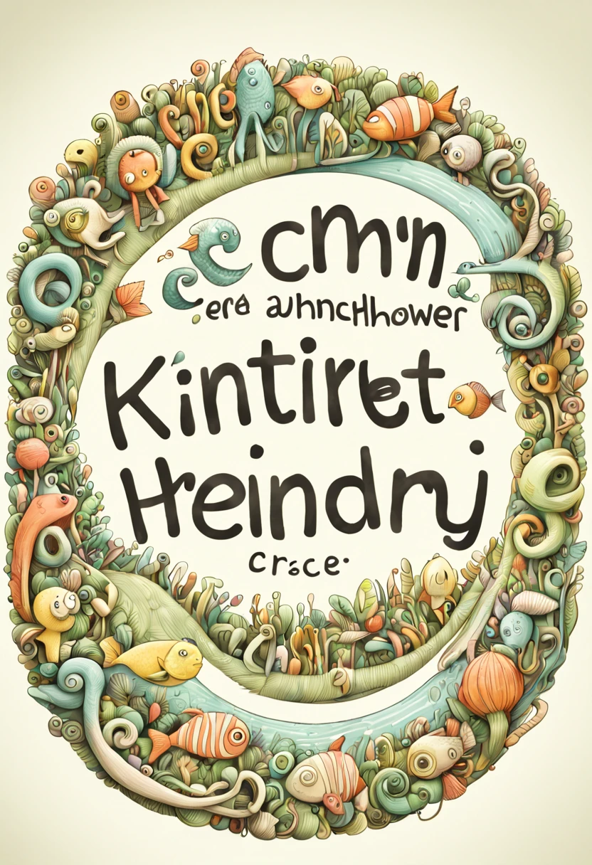 text logo, Craft a realistic, hand-drawn font design that captures the whimsical and playful nature of children's handwriting, with exaggerated loops and soft curves, using a Nikon D camera with a Fisheye lens to add a unique, quirky effect to the font characters.