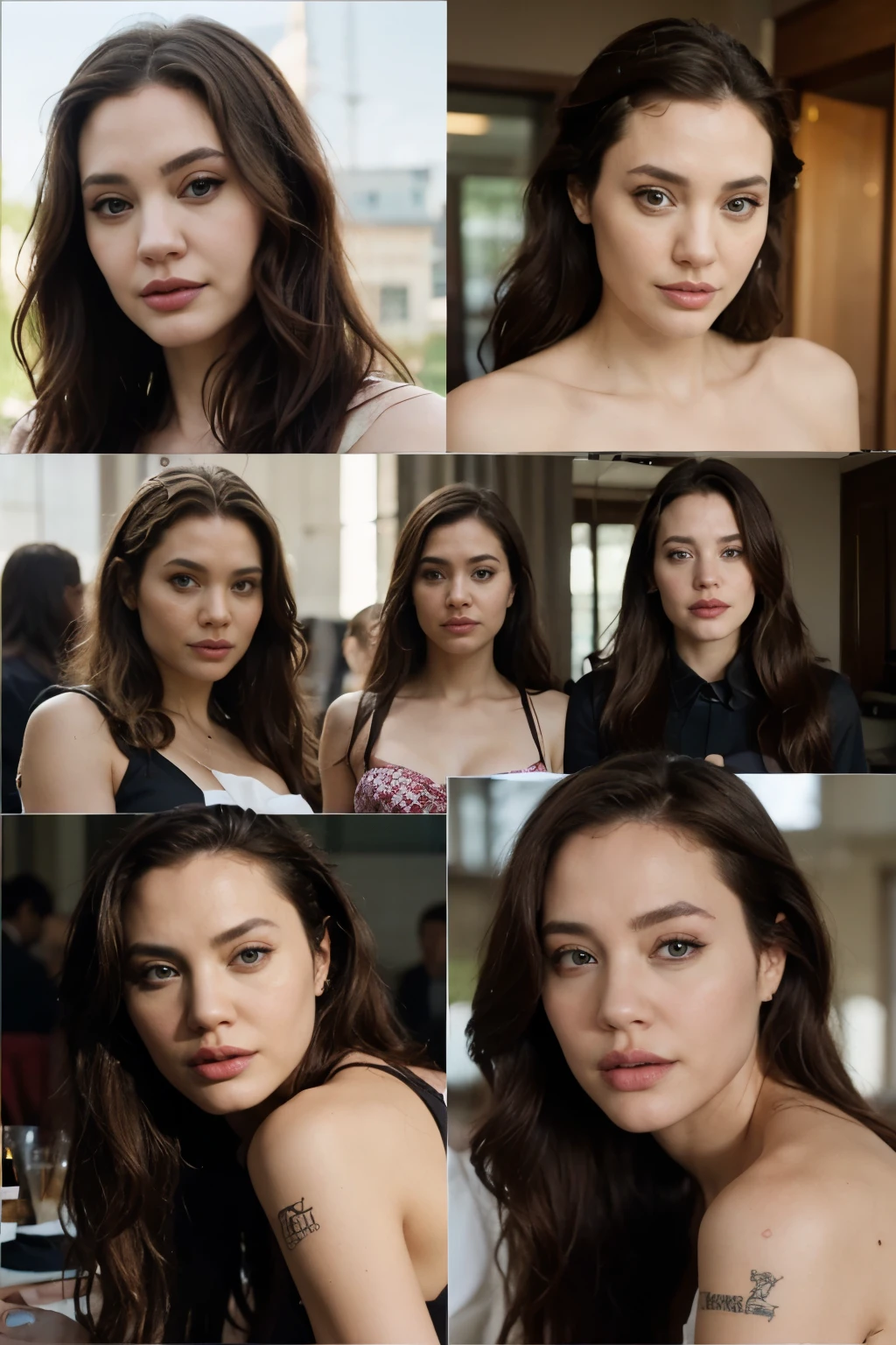 Vermischen Gina Carano, Angelina Jolie, Katie McGrath, Hayley At well, Vanessa Hudgens, Zendaya, Eva Green, Liv Tyler, Mary Fowler, Angelica Bengtsson, Katie Leung zu einer Person.