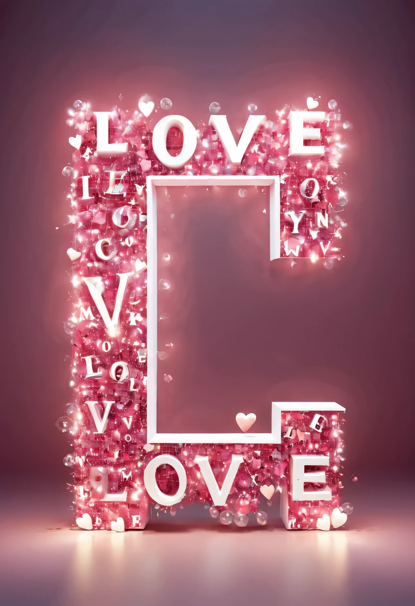 magic letters，Creative text，(English alphabet" like": 1.2),Orderly rows，Minimalism