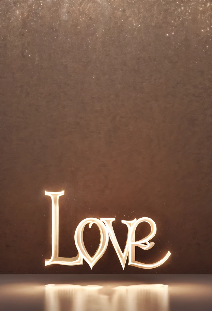 Iron design lettering &Quote;I love you&Quote;.