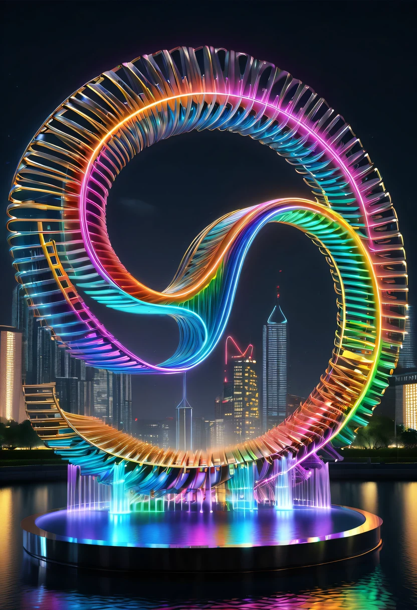 Art Deco Design，Three-dimensional English letter sculpture，abstract，modern style，Luxury and Luxury