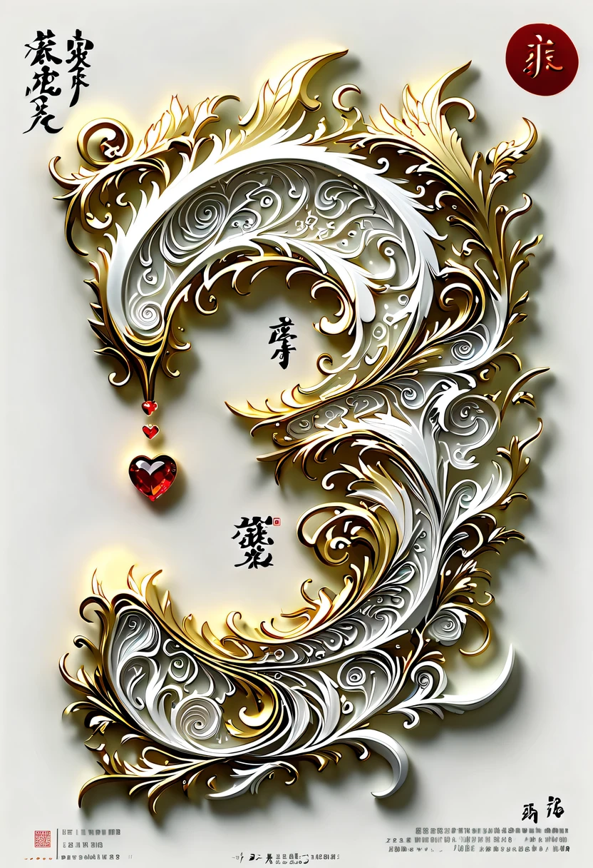 (8k, 16k, Award-winning, best quality, Highest resolution, Super details, high detail, anatomically correct, masterpiece, stunning beauty), (金属letter: 1.3), 火焰内的魔法letter , letter, Detailed decoration, Text engraving, Exquisite writing craftsmanship , 英文letter, rare and precious, intricate details, 魔法letter由一种叫做山铜的金属制成, no gems, (text"I love you": 1.2), Impeccable, platinum, white, gold and silver, Trapped in a world of fire.