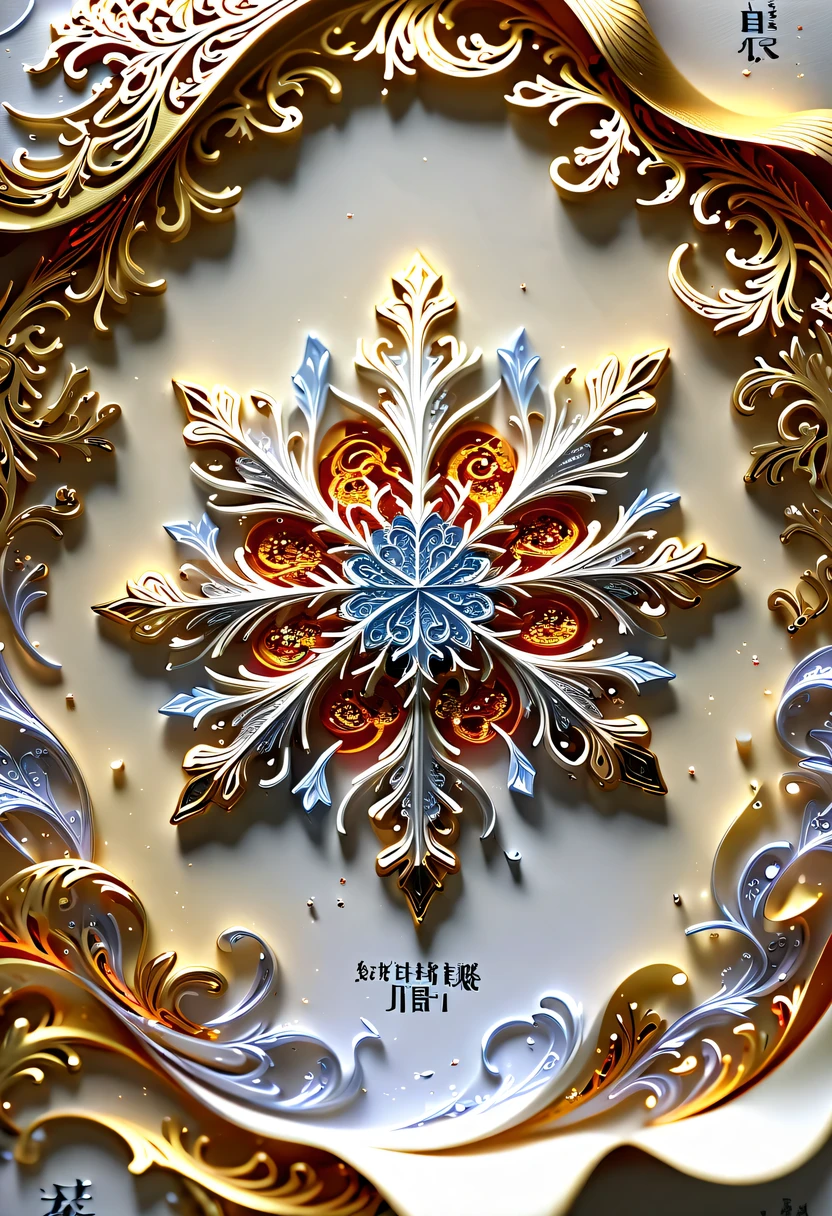 (8k, 16k, Award-winning, best quality, Highest resolution, Super details, high detail, anatomically correct, masterpiece, stunning beauty), (金属letter: 1.3), 火焰内的魔法letter , letter, Detailed decoration, Snowflake carving, exquisite craftsmanship , 英文letter, rare and precious, intricate details, 魔法letter由一种叫做山铜的金属制成, no gems, (text"I love you": 1.2), Impeccable, platinum, white, gold and silver, Trapped in a world of fire.