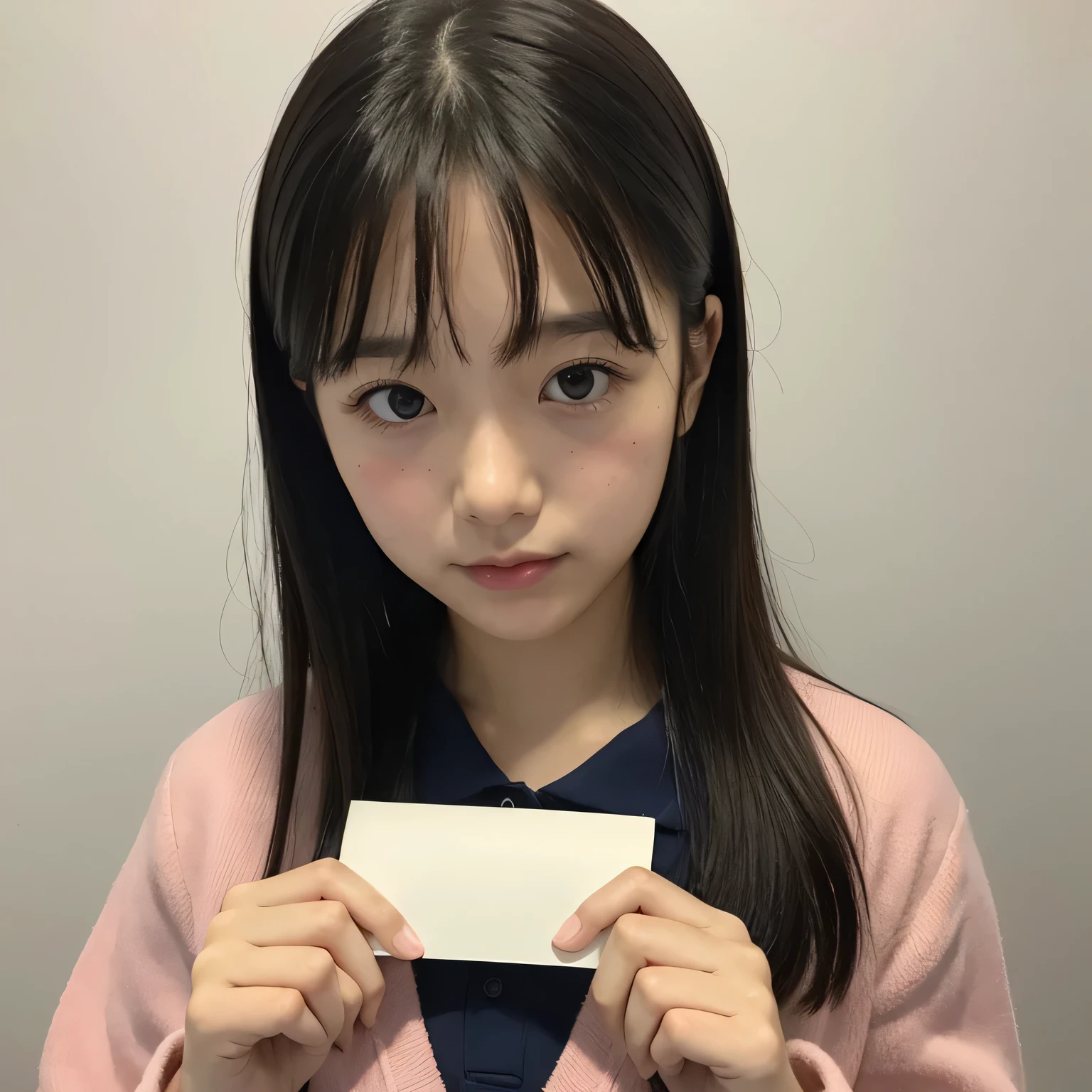 realistic pictures、Highest品質、ultra high resolution、Professional specifications、((とてもロリなprimary school studentが手紙を差し出す))、(((Hold the letter with both hands)))、school classroom、sailor suit、primary school student、lolicon、Highest、10 years old、love confession、pink square letters、embarrassing、blush、