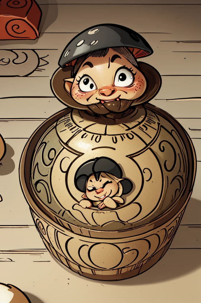 (best quality,4k,8k,highres,masterpiece:1.2),ultra-detailed,(realistic,photorealistic,photo-realistic:1.37),illustration,crude,hand-drawn,goblin-inspired font,mushroom-themed graphics,mossy textures,woodblock printing effect,detailed parchment paper background,aged and weathered appearance,vibrant color palette,fine detail depiction,shadow and highlights,creeping vine details,rough brush strokes,inky black outlines,whimsical and mischievous feel,gritty and organic textures,meticulously carved glyphs,bold and playful character designs,multitude of mushrooms,variety of shapes and sizes,spotted and striped patterns, dotted lines connecting the alphabets,3D effect on each letter,pixel art-inspired mushrooms,unique mushroom-themed symbols,hand-drawn borders and dividers,handwritten title "Goblin's Mushroom Font" in an ornate calligraphy style,intricate details on each letter,with a slight tilt,shaded edges,gouache painting style,captivating storytelling elements,compelling composition,charming and quirky illustrations,A to Z alphabet page,each character neatly arranged,different font sizes and weights,consistent spacing between letters and lines,scanned paper texture,paper grain effect,onion skin texture,vivid color gradients,playful typography style,hand-carved wooden frame around the page,subtle ink smudges,stylized goblin faces incorporated into some letters,soft and diffused lighting.