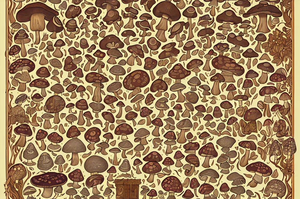 (best quality,4k,8k,highres,masterpiece:1.2),ultra-detailed,(realistic,photorealistic,photo-realistic:1.37),illustration,crude,hand-drawn,goblin-inspired font,mushroom-themed graphics,mossy textures,woodblock printing effect,detailed parchment paper background,aged and weathered appearance,vibrant color palette,fine detail depiction,shadow and highlights,creeping vine details,rough brush strokes,inky black outlines,whimsical and mischievous feel,gritty and organic textures,meticulously carved glyphs,bold and playful character designs,multitude of mushrooms,variety of shapes and sizes,spotted and striped patterns, dotted lines connecting the alphabets,3D effect on each letter,pixel art-inspired mushrooms,unique mushroom-themed symbols,hand-drawn borders and dividers,handwritten title "Goblin's Mushroom Font" in an ornate calligraphy style,intricate details on each letter,with a slight tilt,shaded edges,gouache painting style,captivating storytelling elements,compelling composition,charming and quirky illustrations,A to Z alphabet page,each character neatly arranged,different font sizes and weights,consistent spacing between letters and lines,scanned paper texture,paper grain effect,onion skin texture,vivid color gradients,playful typography style,hand-carved wooden frame around the page,subtle ink smudges,stylized goblin faces incorporated into some letters,soft and diffused lighting.
